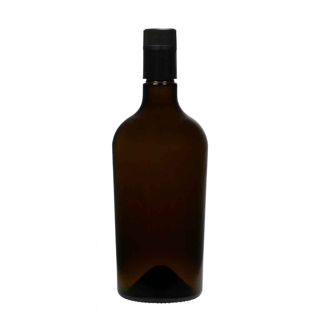 750 ml Essig-/Ölflasche «Oleum», Glas, antikgrün, Mündung: DOP
