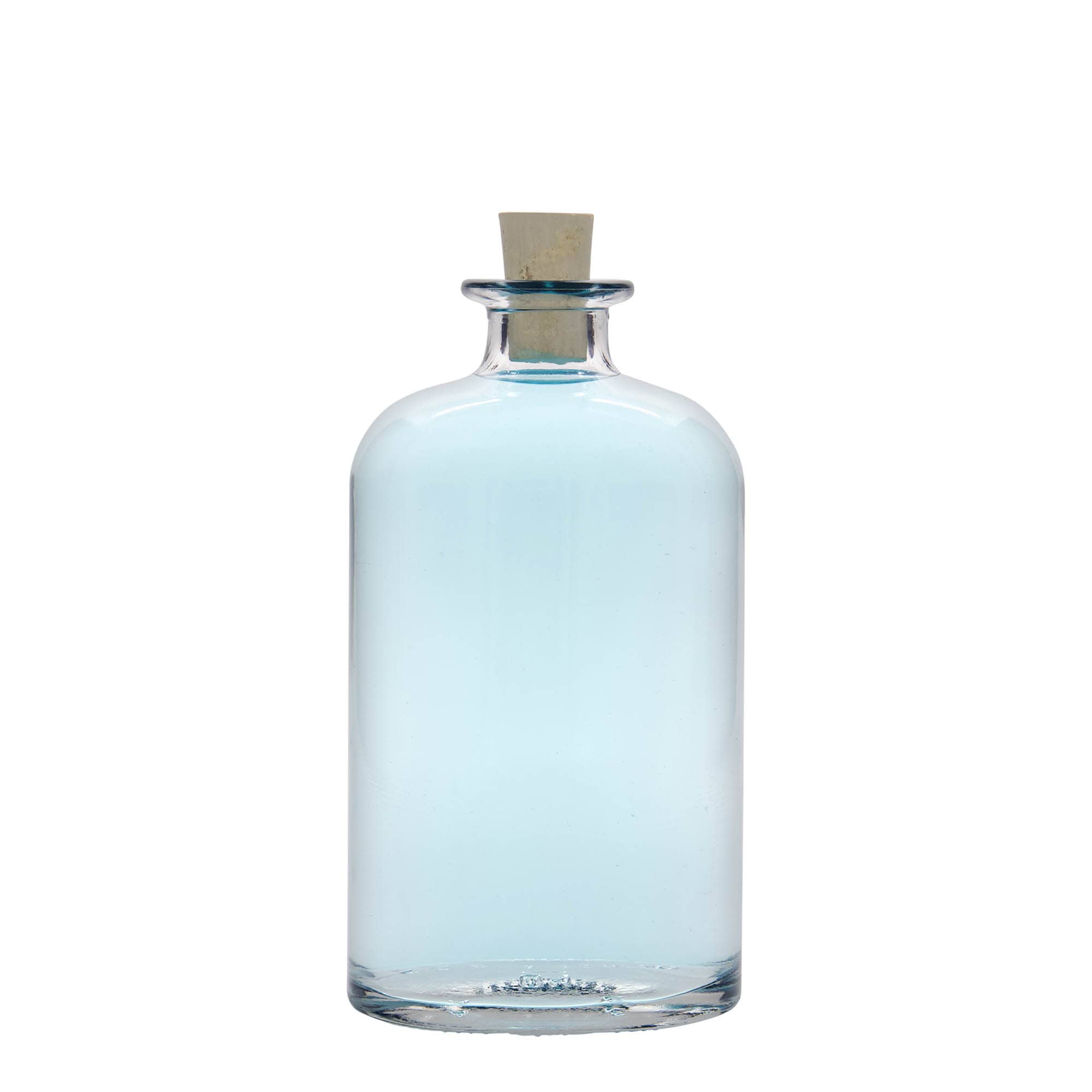 500 ml Glasflasche 'Dundee', oval, Mündung: Kork