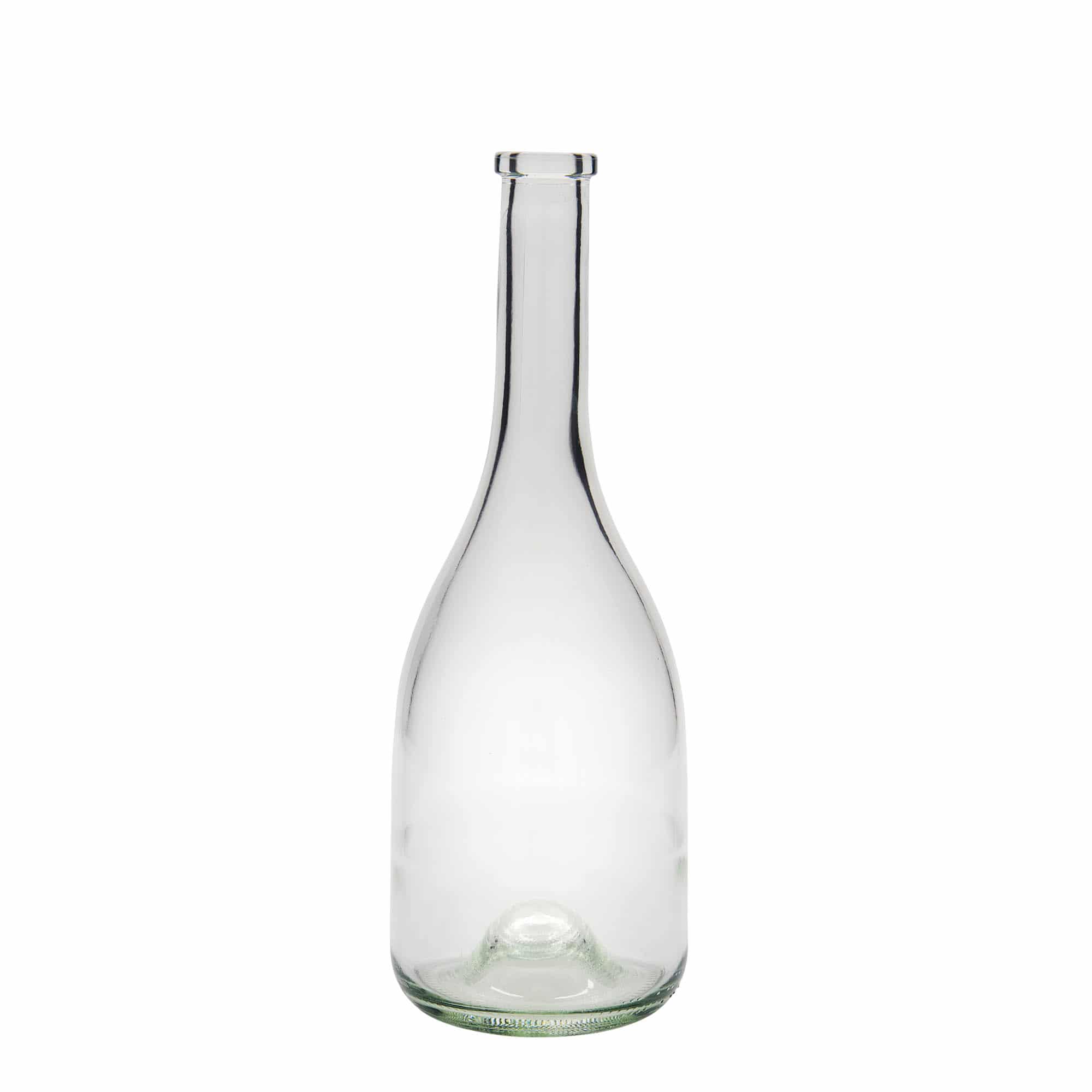 750 ml Glasflasche 'Rustica', Mündung: Kork 750 ml Glasflasche 'Rustica', Mündung: Kork