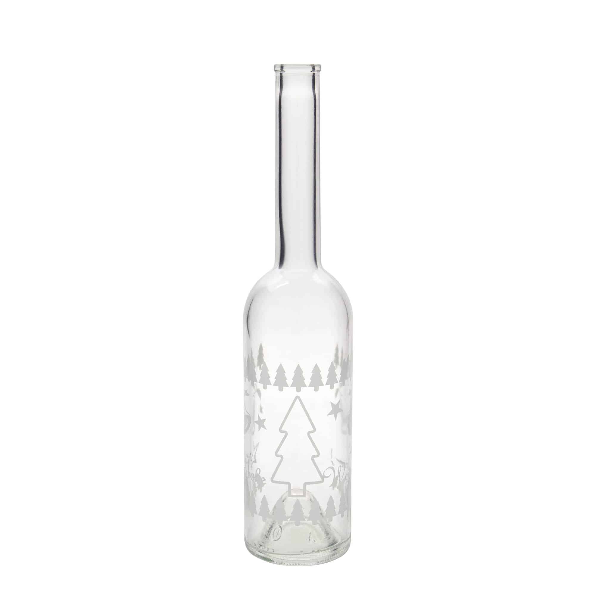 500 ml Glasflasche 'Opera', Motiv: Klassische Weihnacht, Mündung: Kork 500 ml Glasflasche 'Opera', Motiv: Klassische Weihnacht, Mündung: Kork