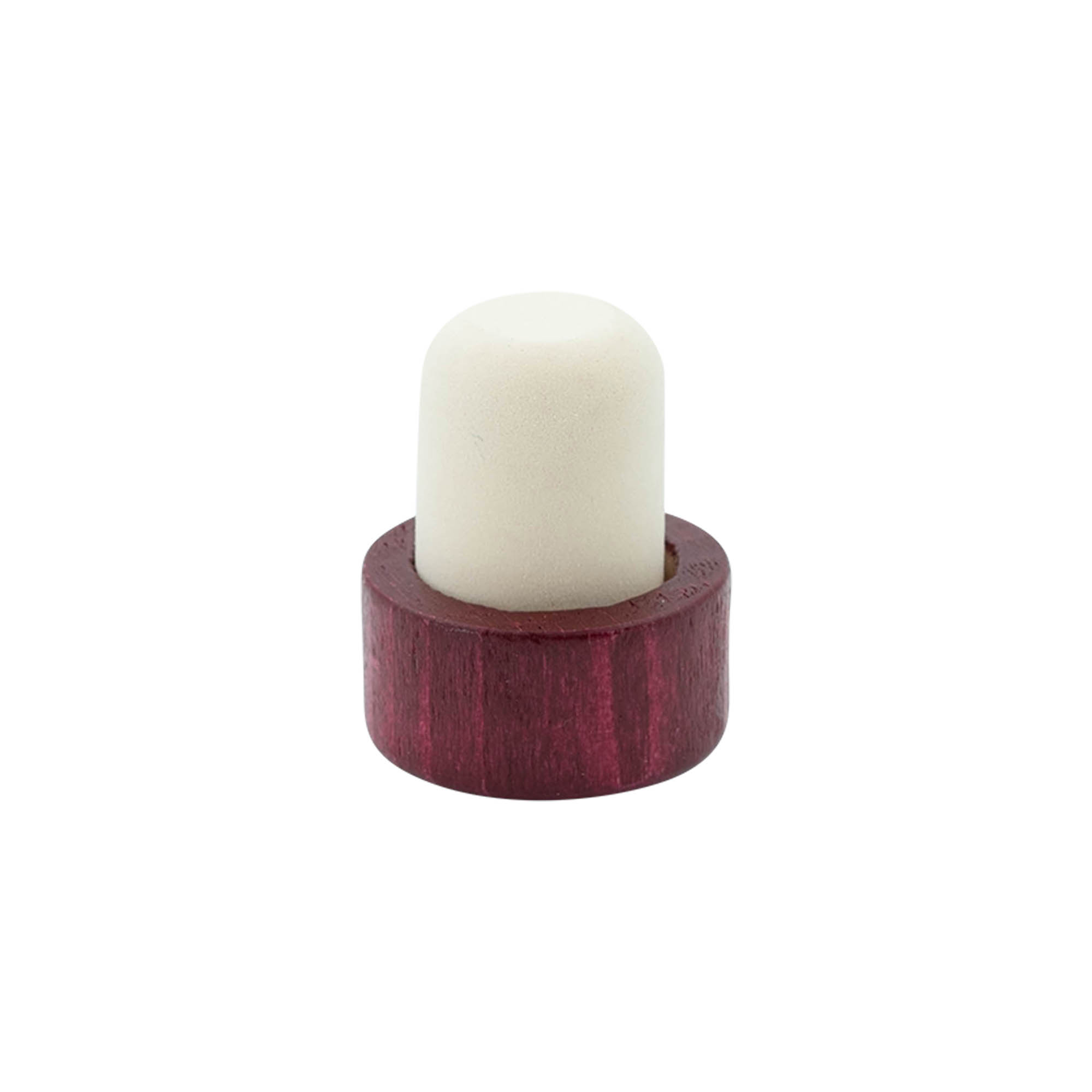 Griffkorken 19 mm, Holz/Kunststoff, bordeauxrot, für Mündung: Kork