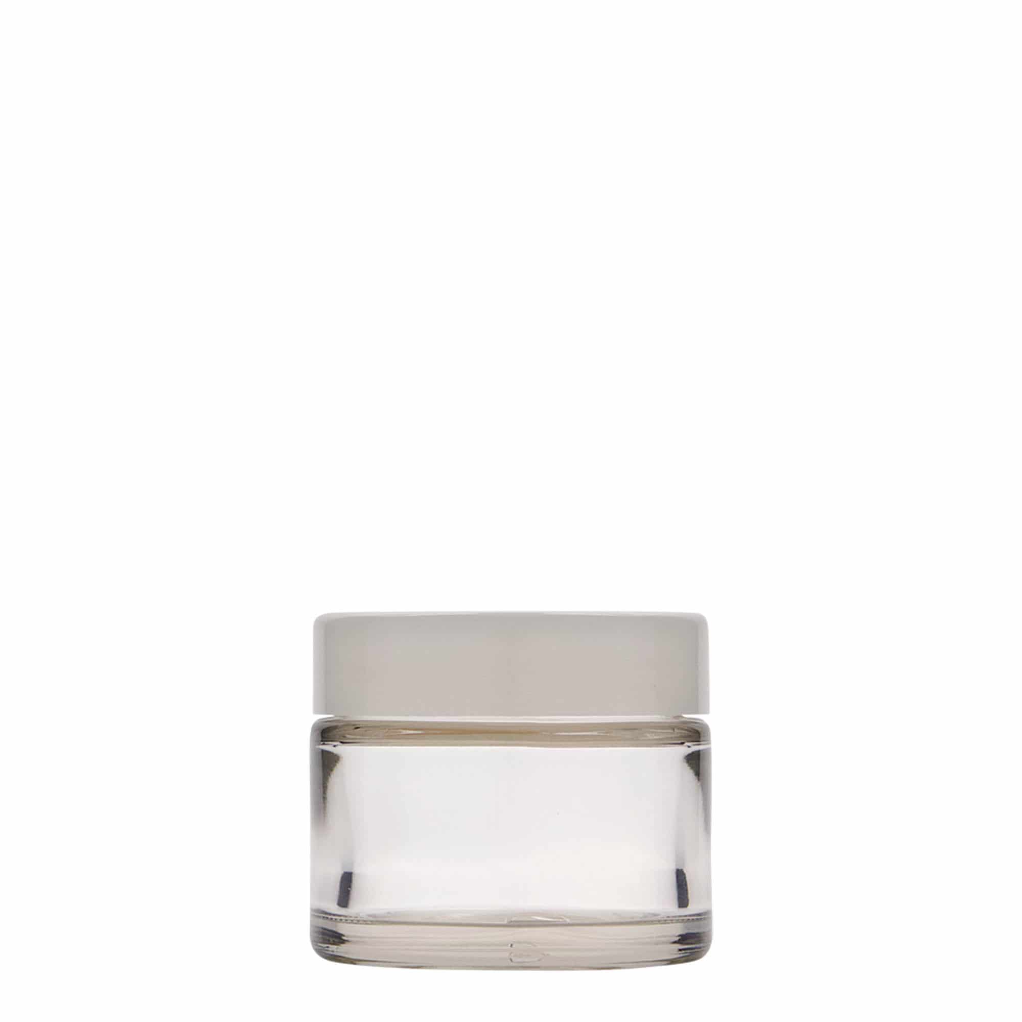 50 ml Tiegel «Beauty», Glas, Mündung: Schraubverschluss