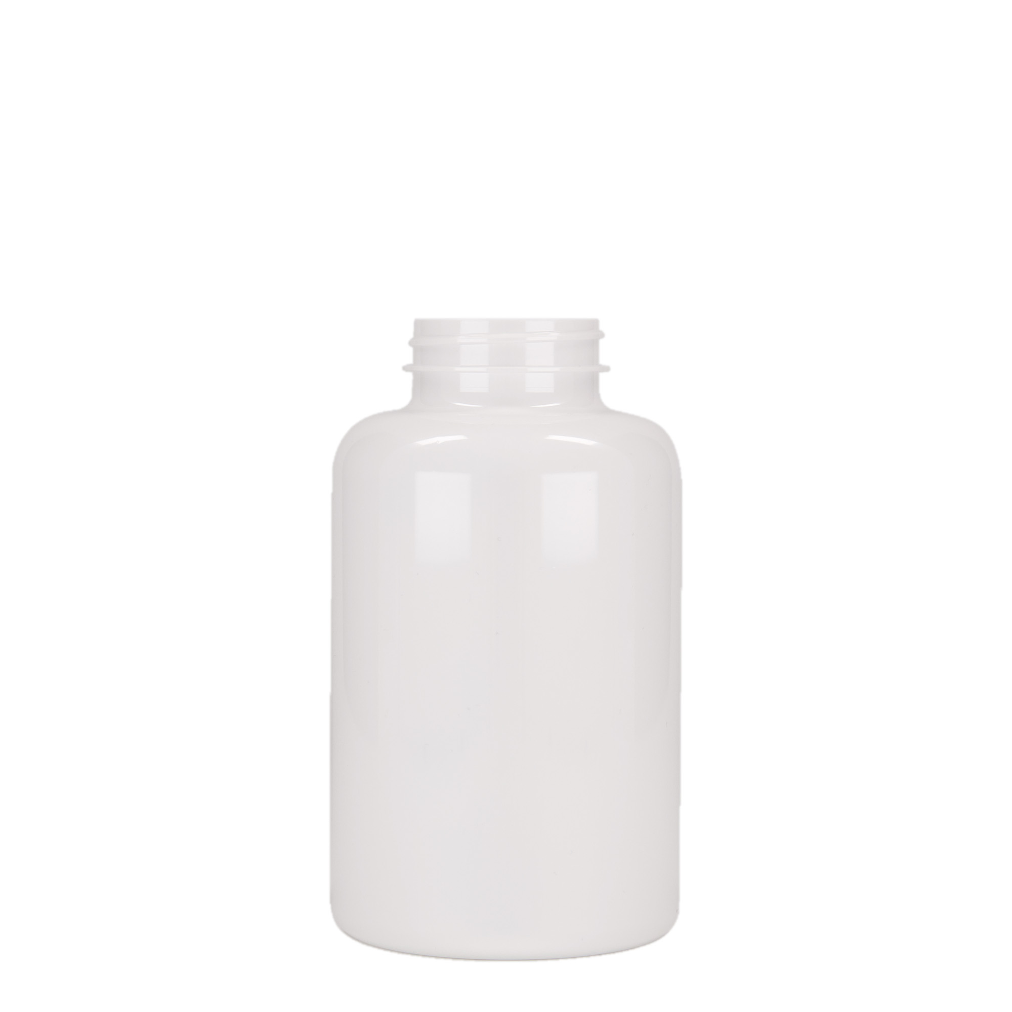 500 ml PET-Packer, Kunststoff, weiss, Mündung:  45/400