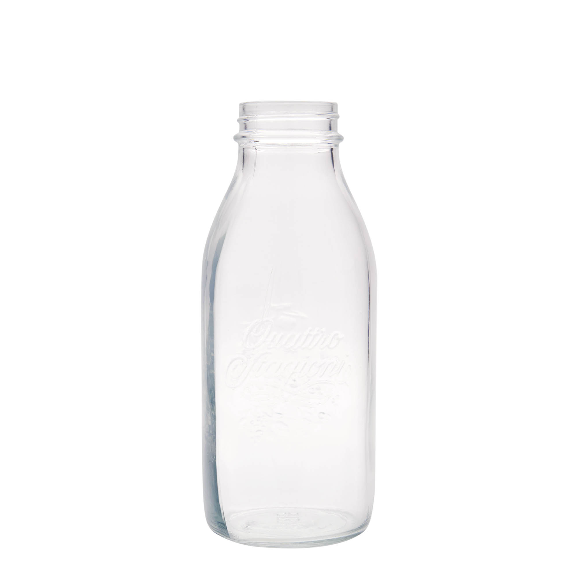 1.000 ml Glasflasche «Quattro Stagioni», Mündung: Schraubverschluss