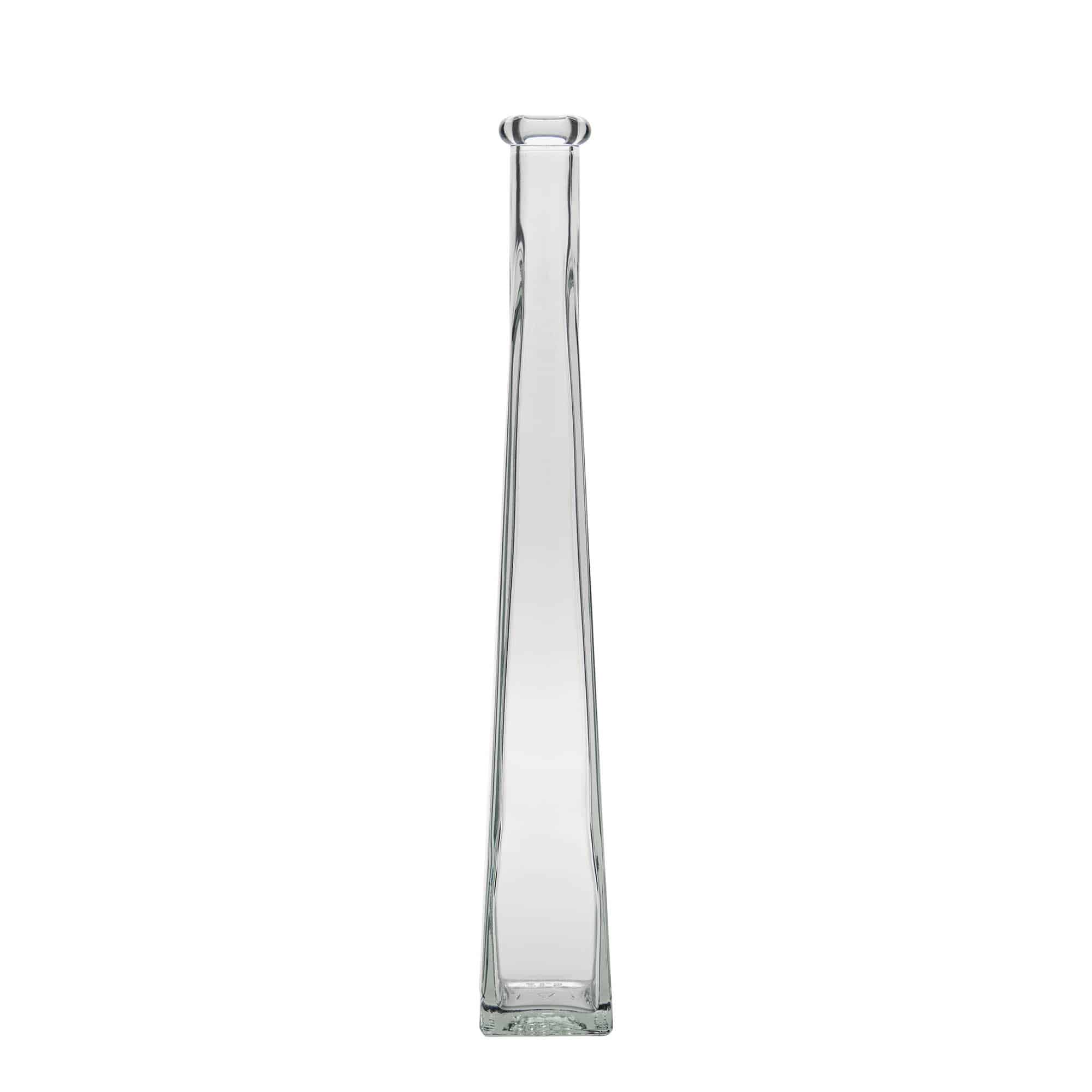200 ml Glasflasche «Dama Quadrato», quadratisch, Mündung: Kork