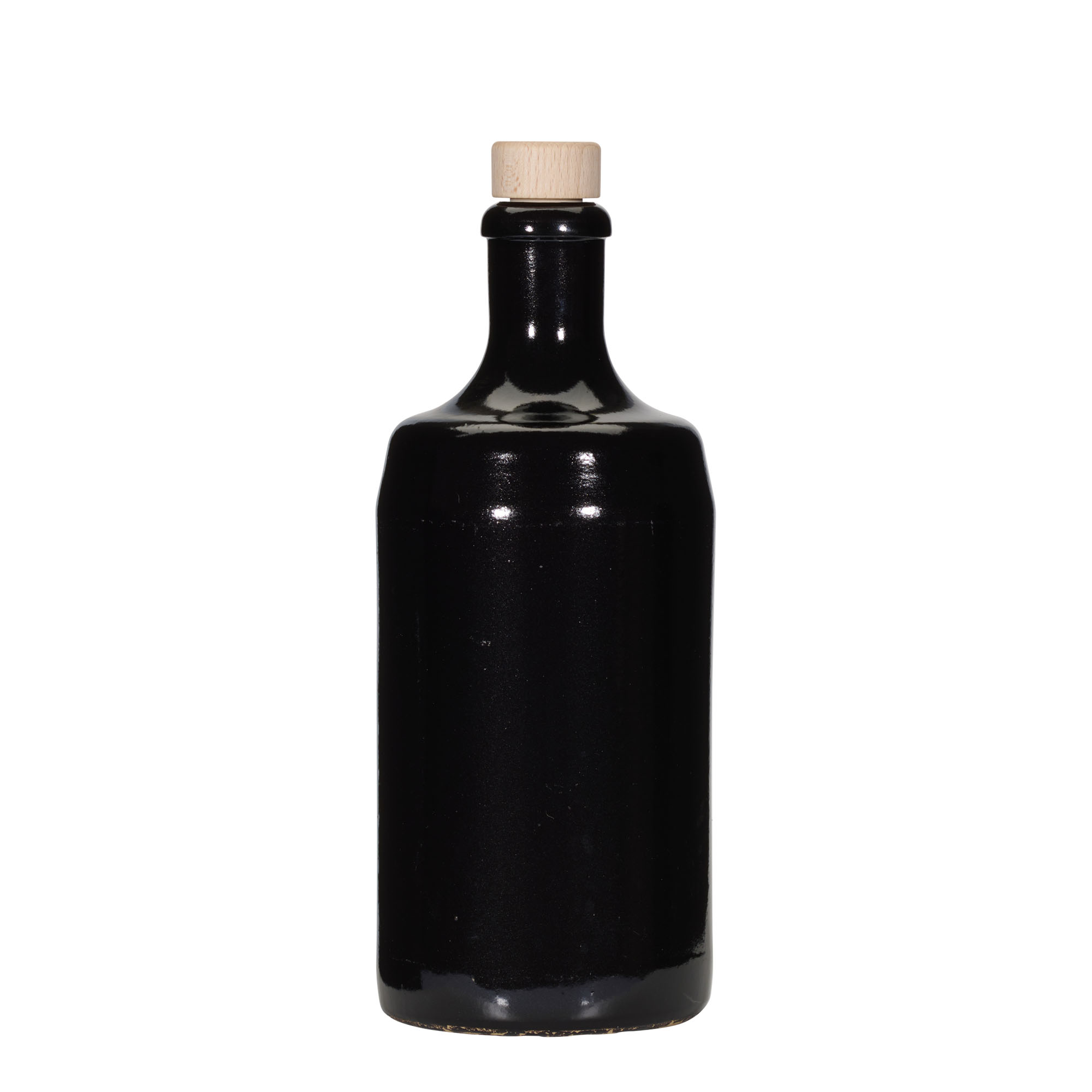 700 ml Tonkrug 'Calvados, Steinzeug, schwarz, Mündung: Kork 700 ml Tonkrug 'Calvados, Steinzeug, schwarz, Mündung: Kork