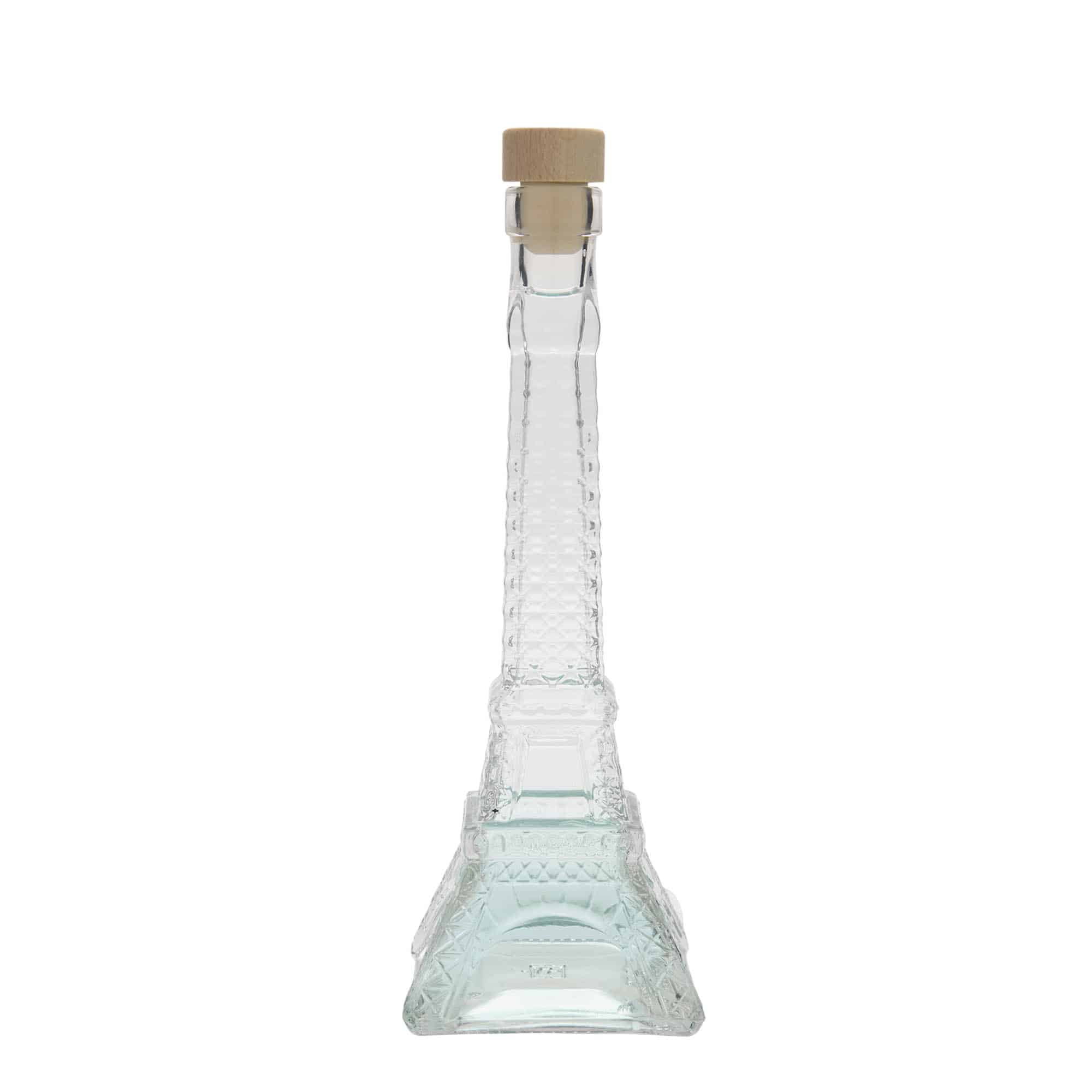 200 ml Glasflasche 'Eiffelturm', Mündung: Kork