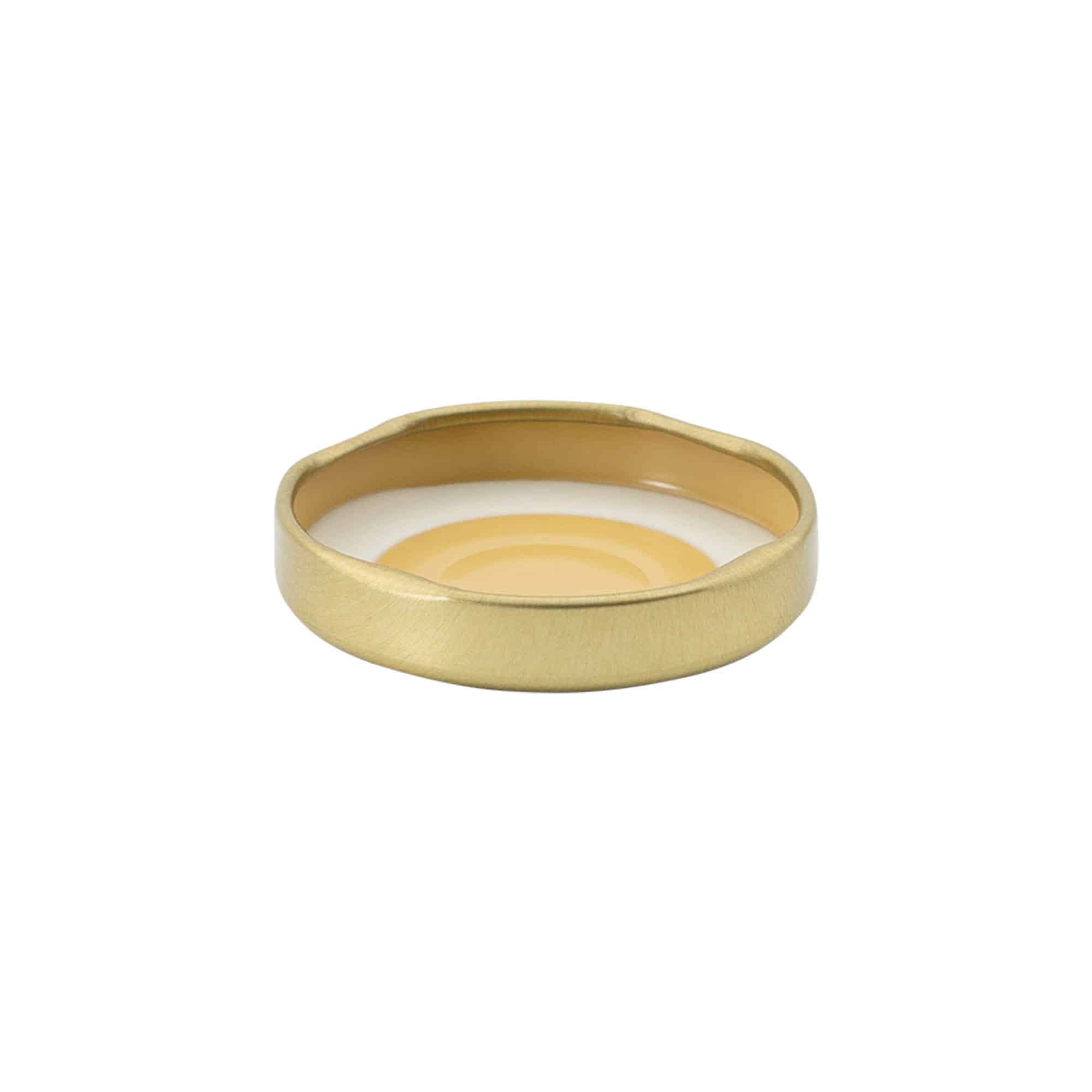 Twist-off-Deckel, Weissblech, gold, für Mündung: TO 43