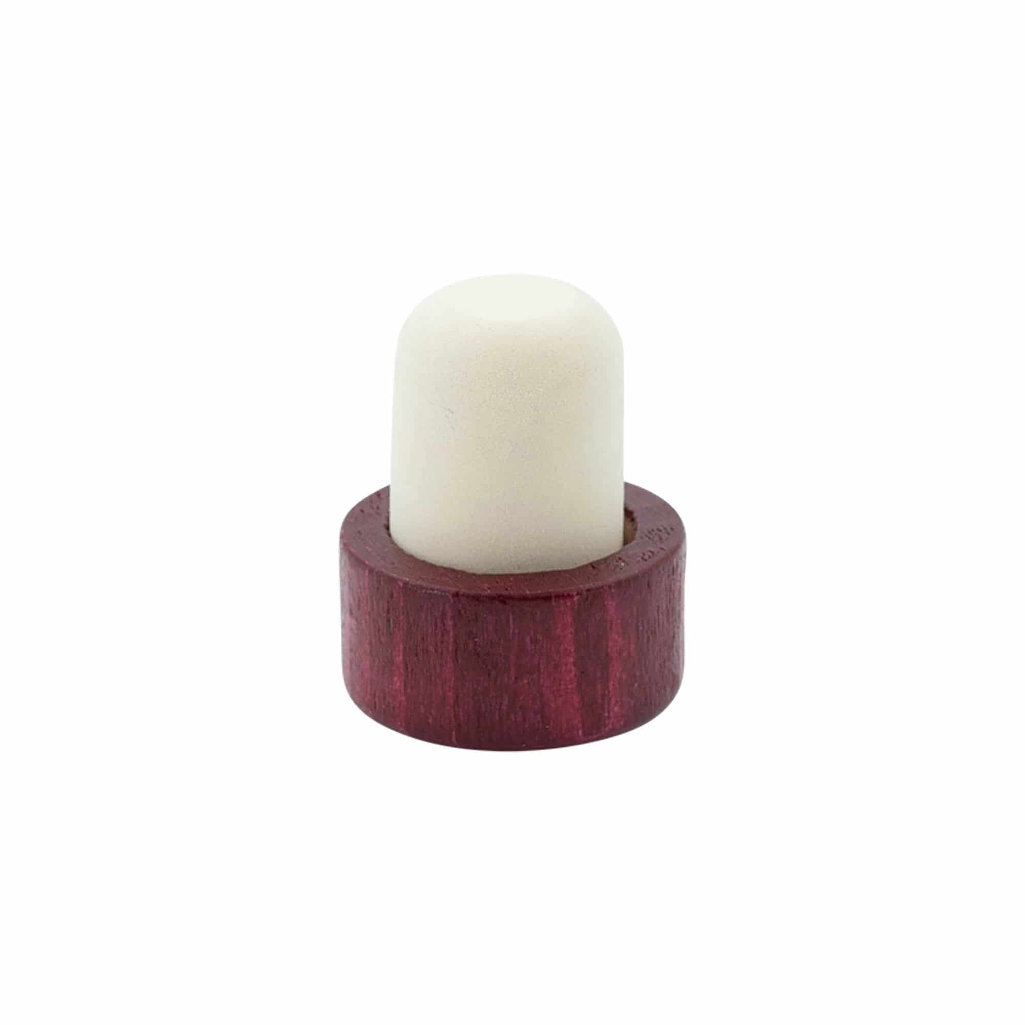Griffkorken 19 mm, Holz/Kunststoff, bordeauxrot, für Mündung: Kork