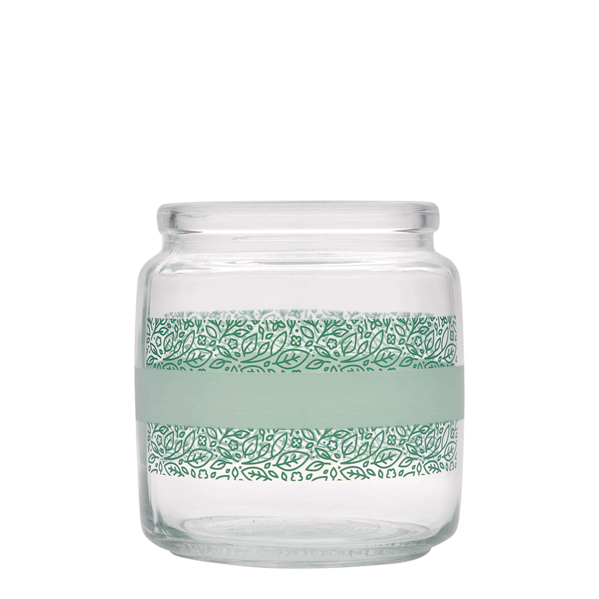 750 ml Korkenglas 'Giara', Motiv: Naturalmente verde, Mündung: Kork