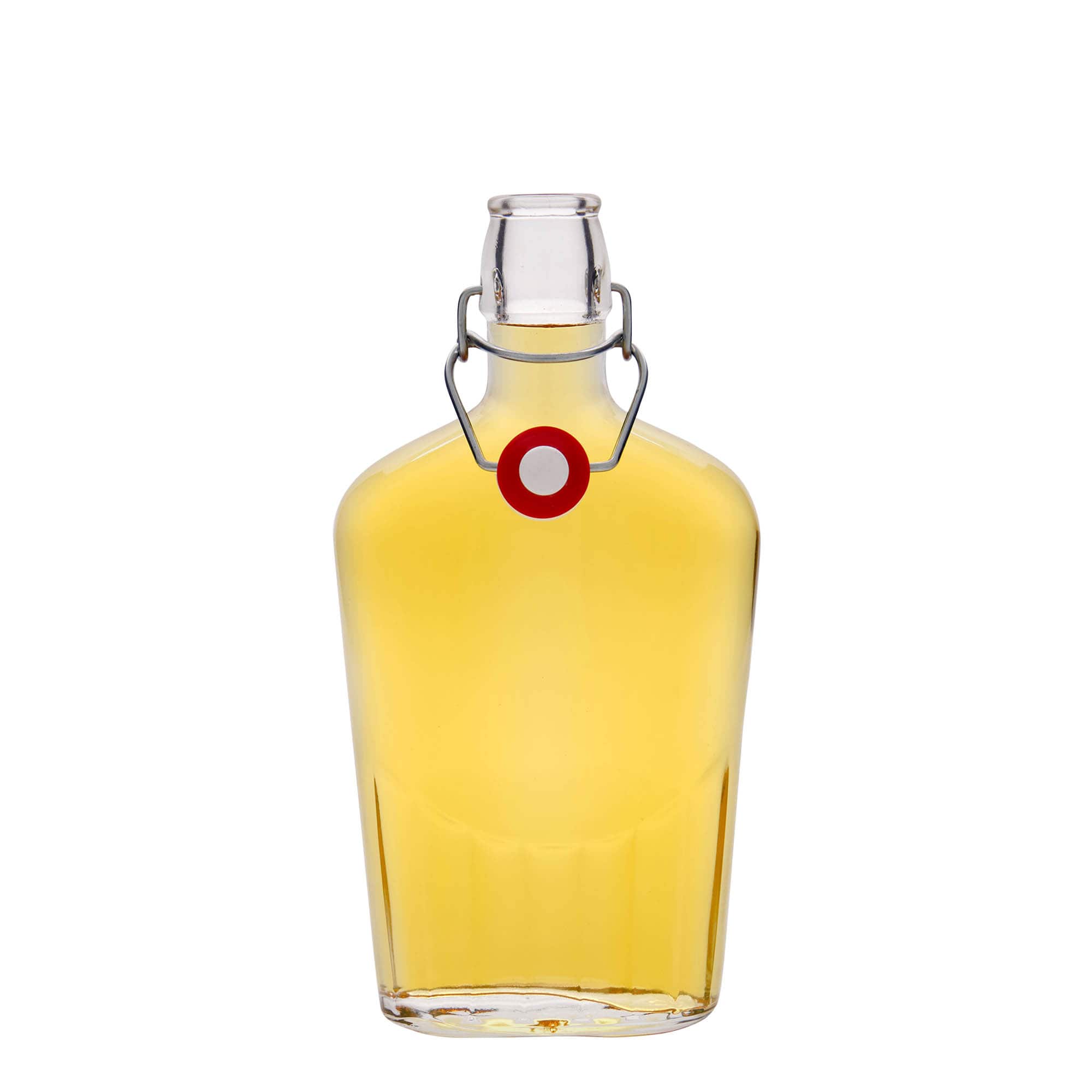 500 ml Glasflasche «Fiaschetta», oval, Mündung: Bügelverschluss