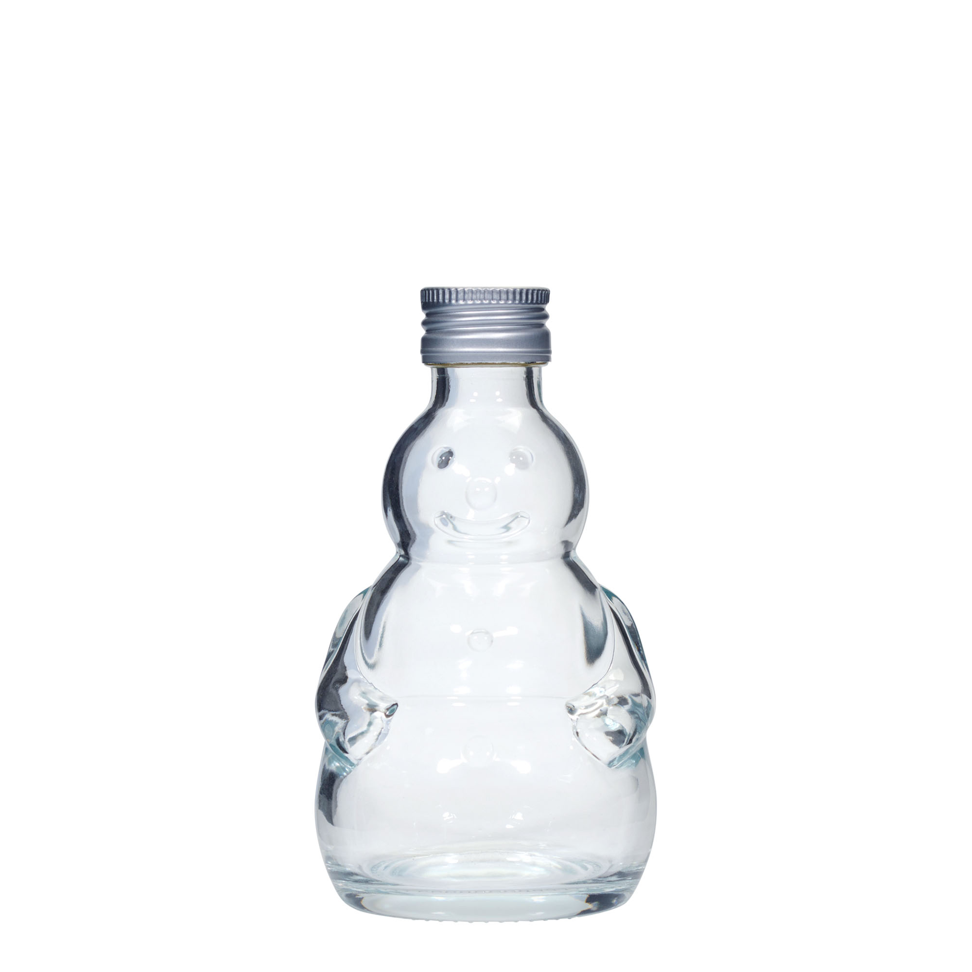 200 ml Glasflasche 'Schneemann', Mündung: PP 28