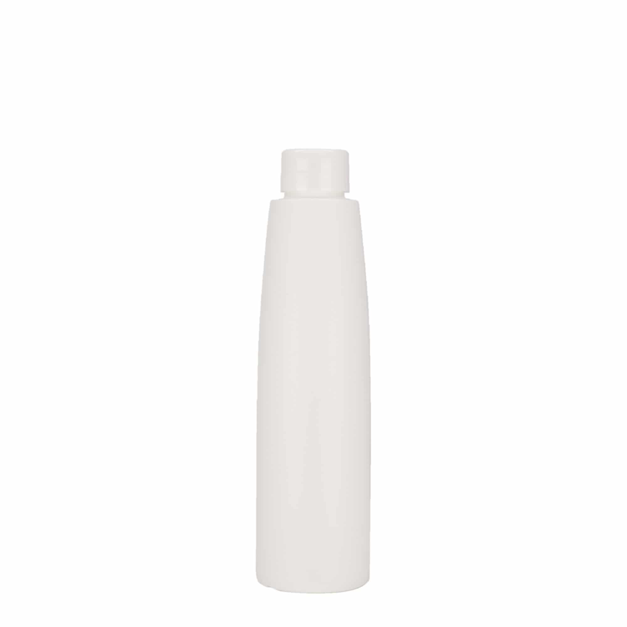 200 ml Kunststoffflasche 'Donald', HDPE, weiß, Mündung: 24/410