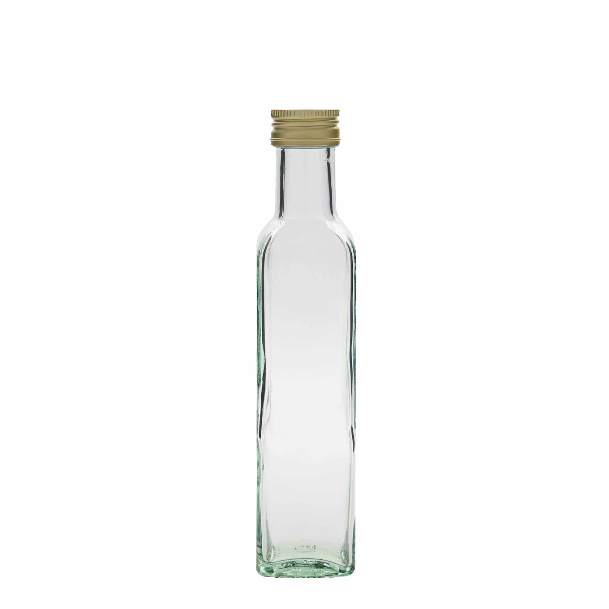 250 ml Glasflasche «Marasca», quadratisch, Mündung: PP 31,5
