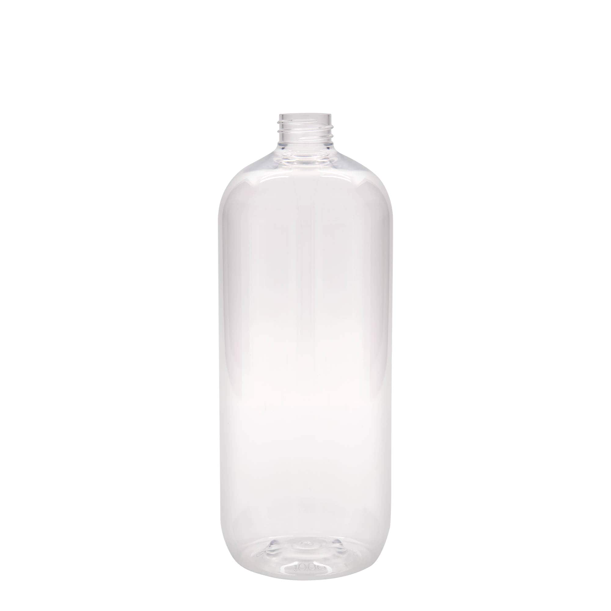 1.000 ml PET-Flasche «Boston», Kunststoff, Mündung:  28/410