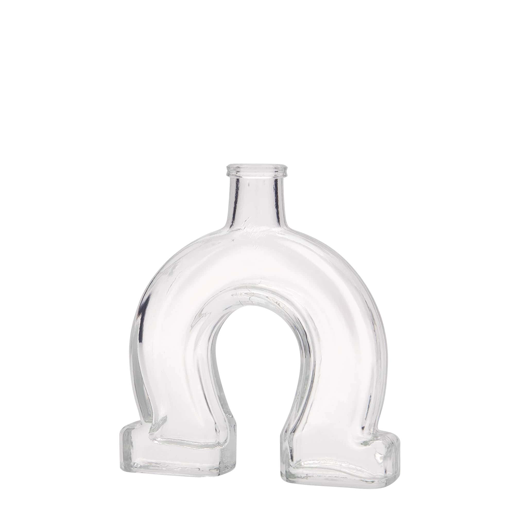 100 ml Glasflasche «Hufeisen», Mündung: Kork