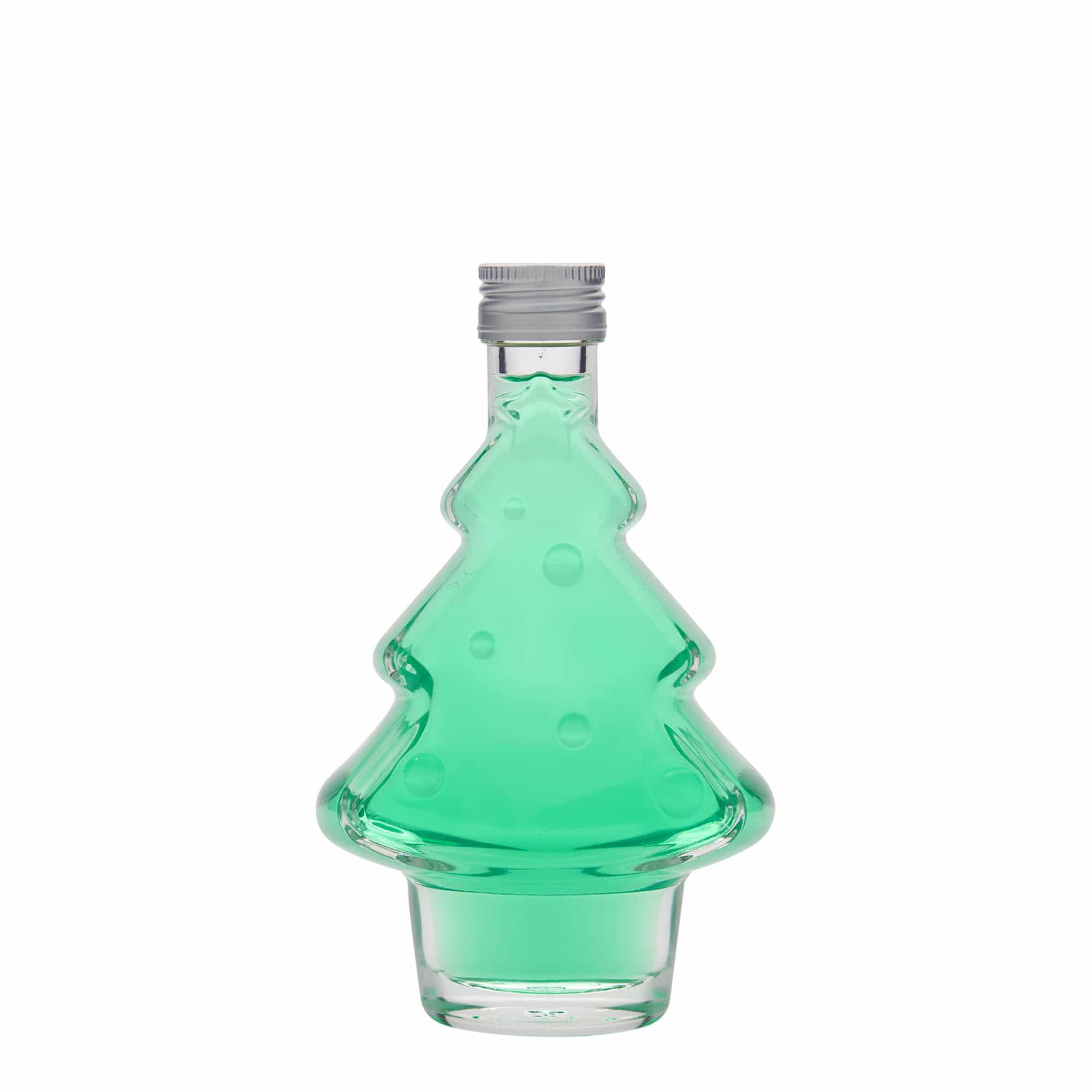 200 ml Glasflasche «Tannenbaum», Mündung: PP 28