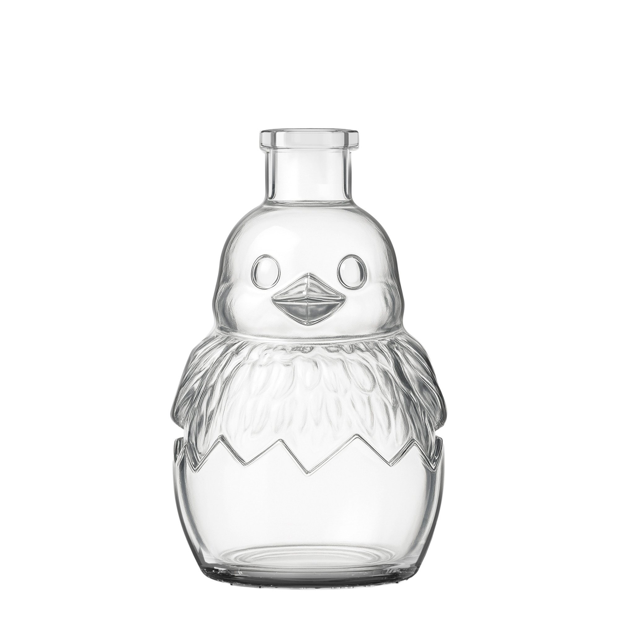 200 ml Glasflasche 'Küken, Mündung: Kork