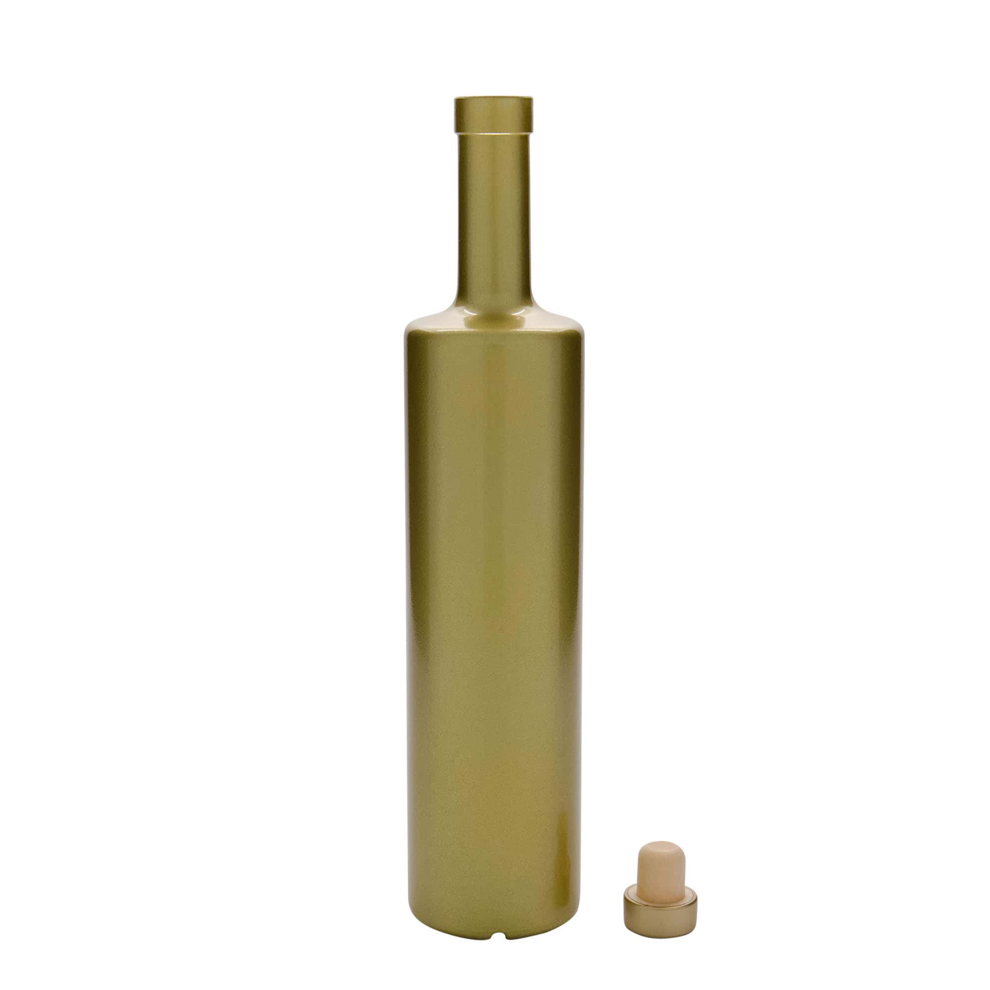 700 ml Glasflasche «Centurio», gold, Mündung: Kork