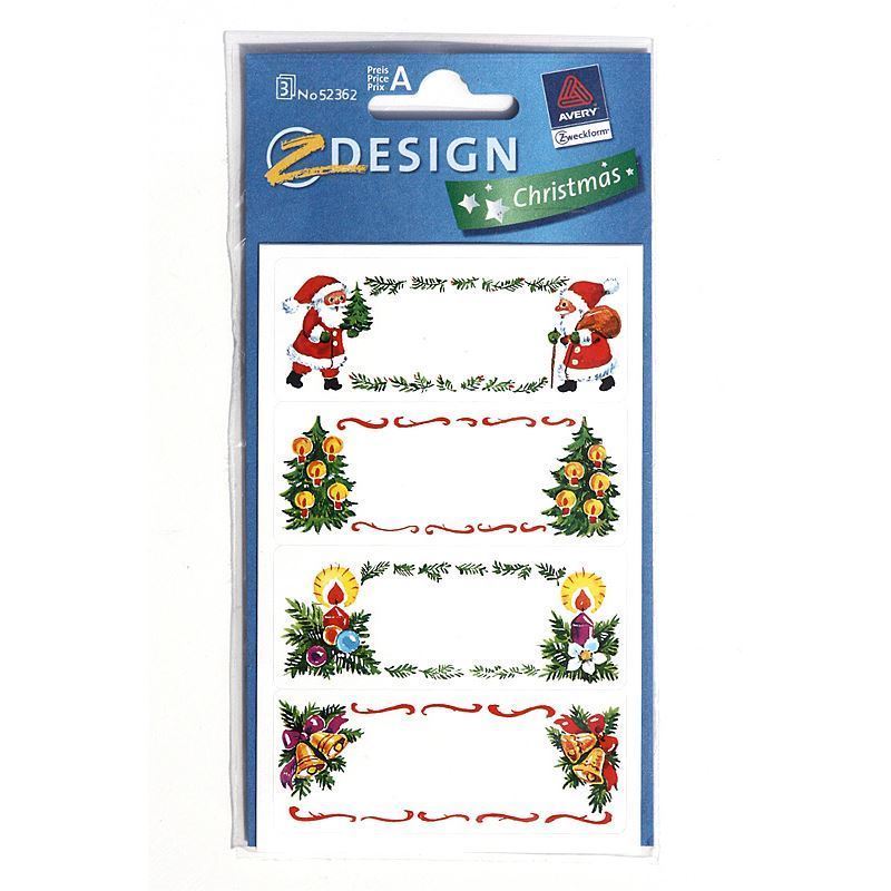 Zweckform Etiketten «Weihnachtsbilder», Papier, mehrfarbig