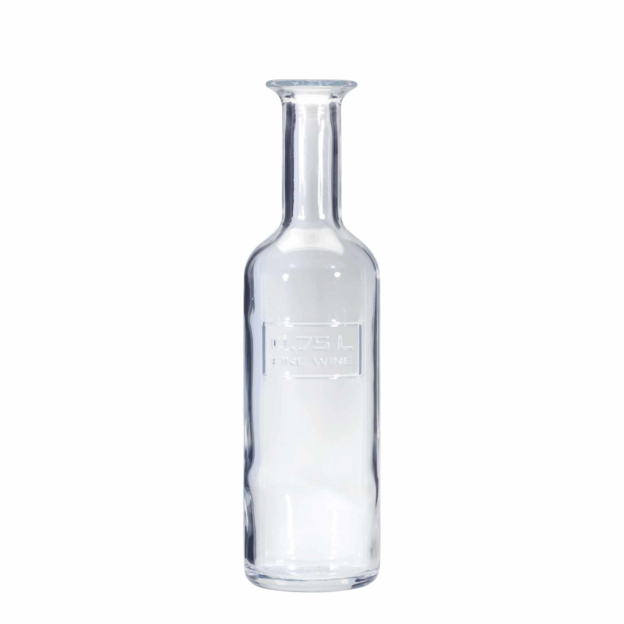 750 ml Glasflasche 'Optima Fine Wine', Mündung: Kork