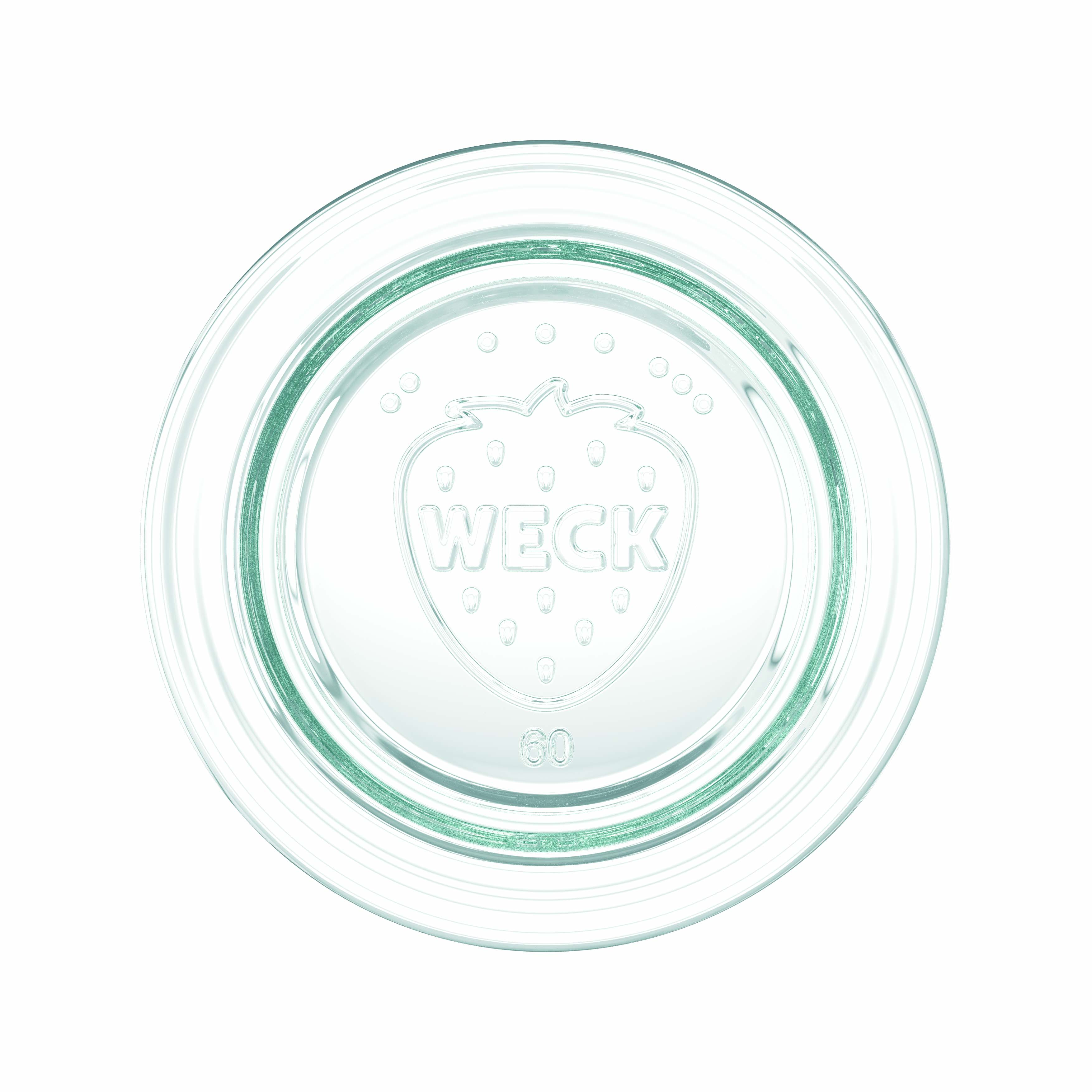 12x 50 ml WECK-Sturzglas mit Glasdeckel RR 60