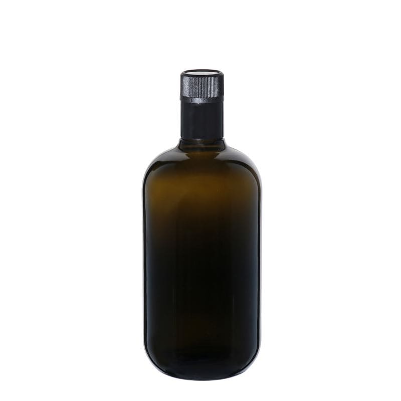 750 ml Essig-/Ölflasche «Biolio», Glas, antikgrün, Mündung: DOP