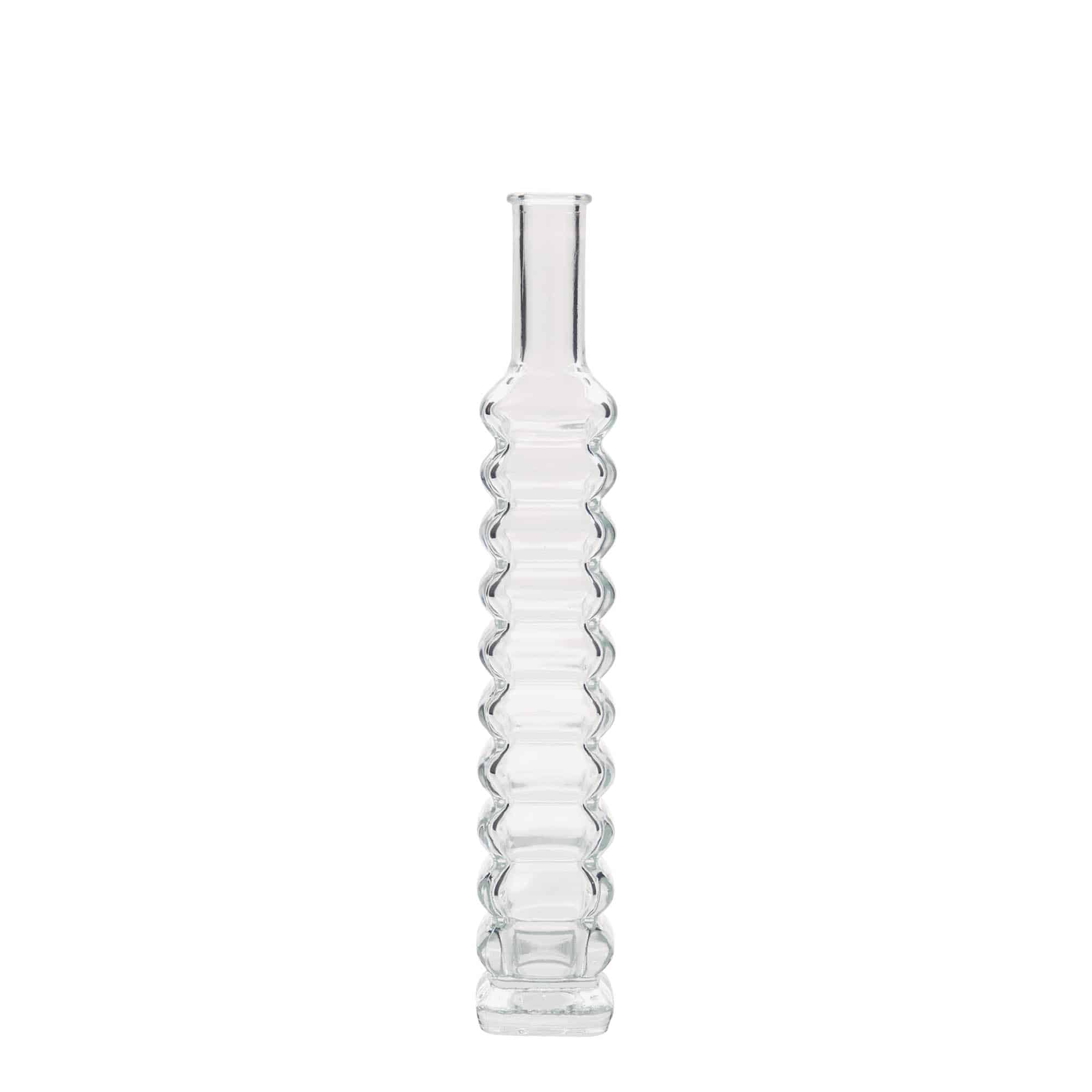 100 ml Glasflasche 'Roma', quadratisch, Mündung: Kork