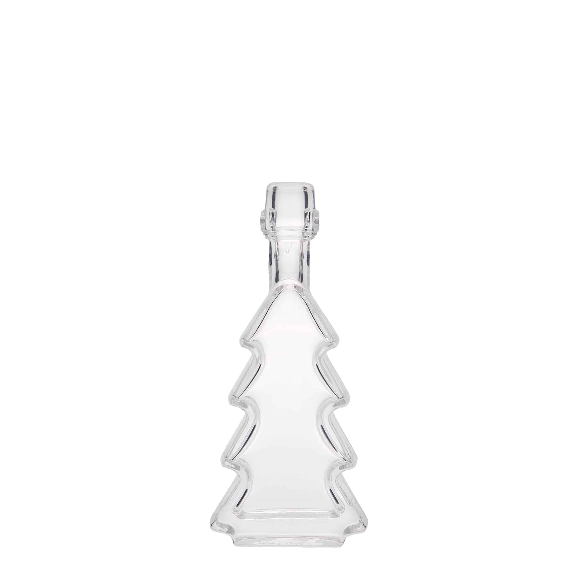 40 ml Glasflasche «Tannenbaum», Mündung: Bügelverschluss