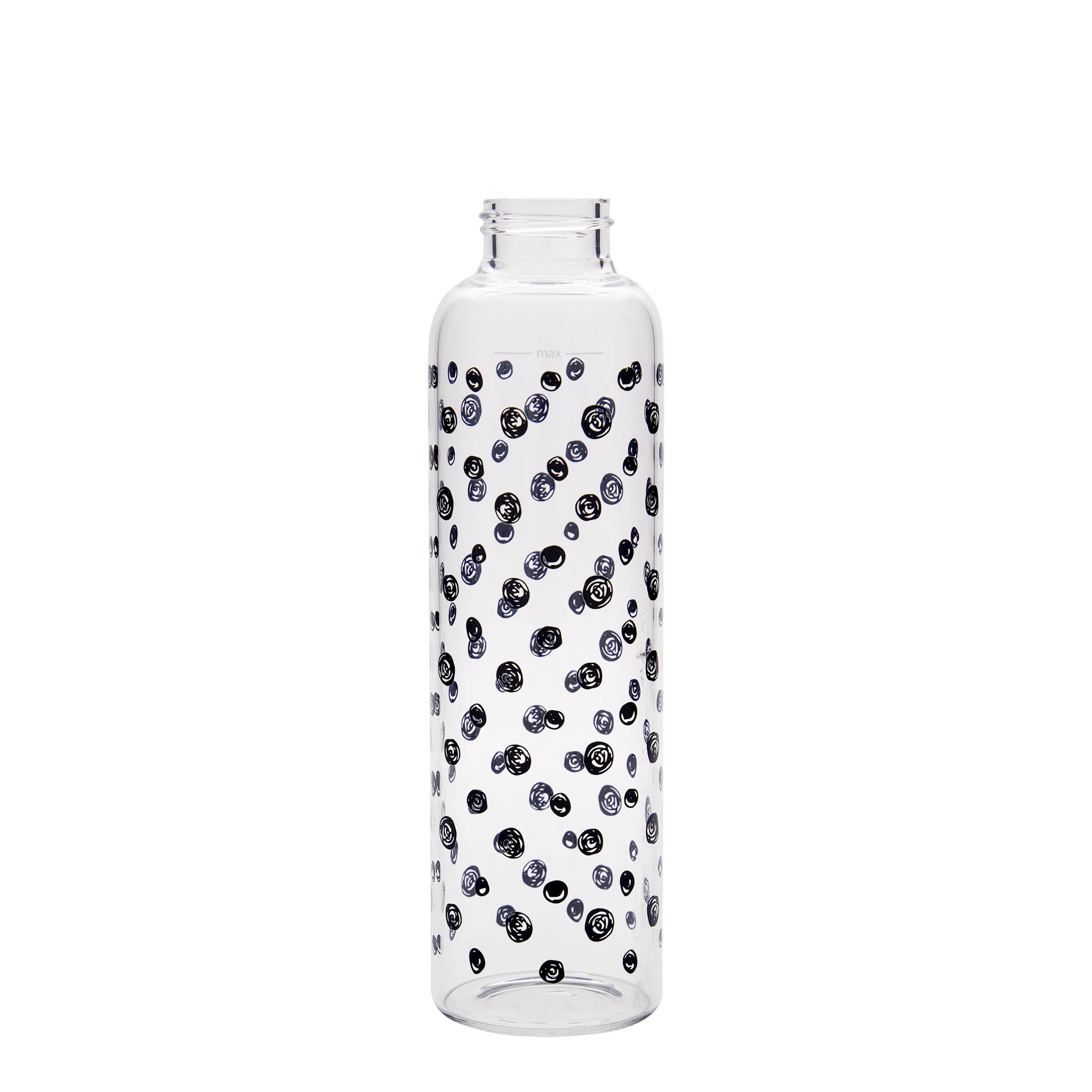 500 ml Trinkflasche «Perseus - Schwarze Punkte», Mündung: Schraubverschluss