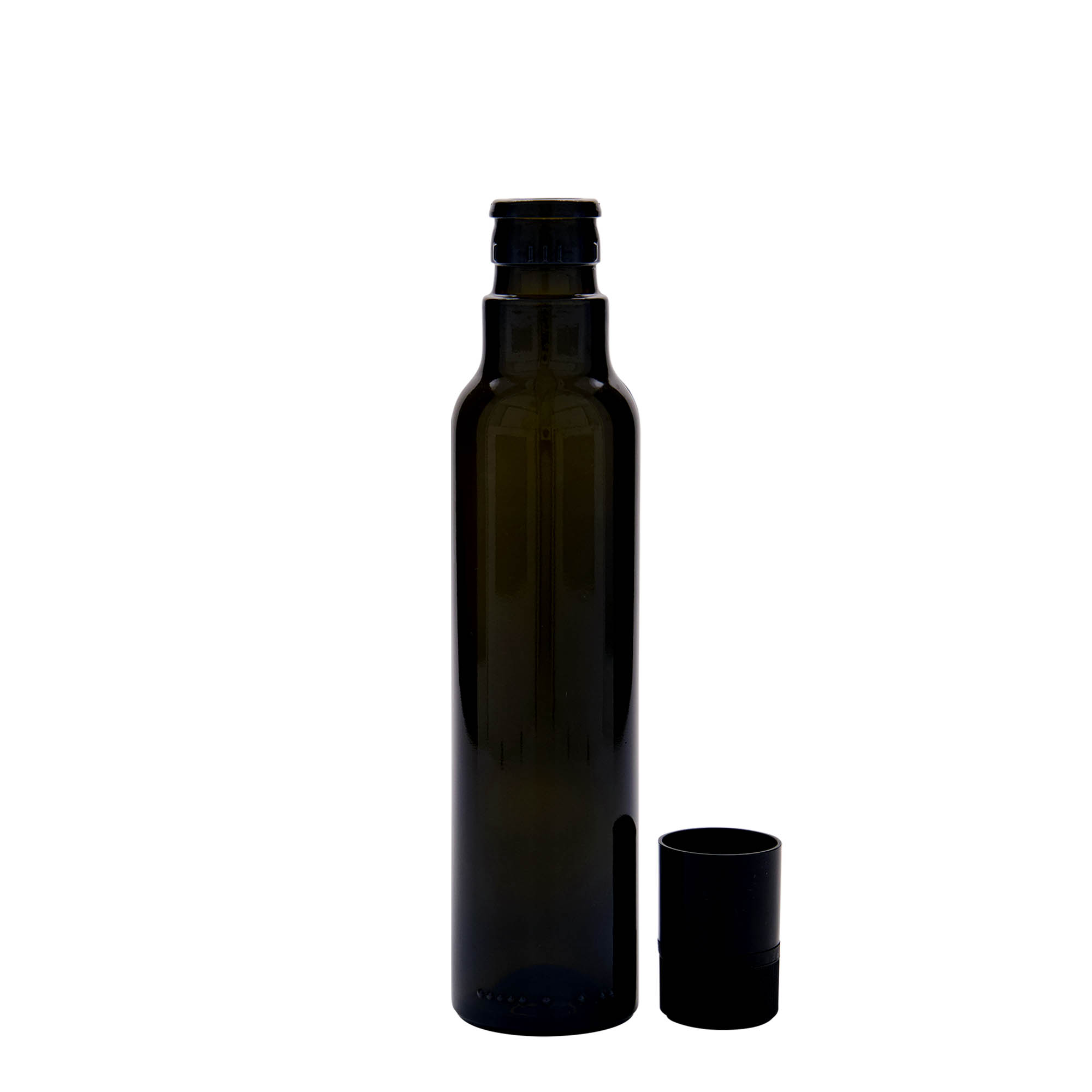 250 ml Essig-/Ölflasche «Willy New», Glas, antikgrün, Mündung: DOP