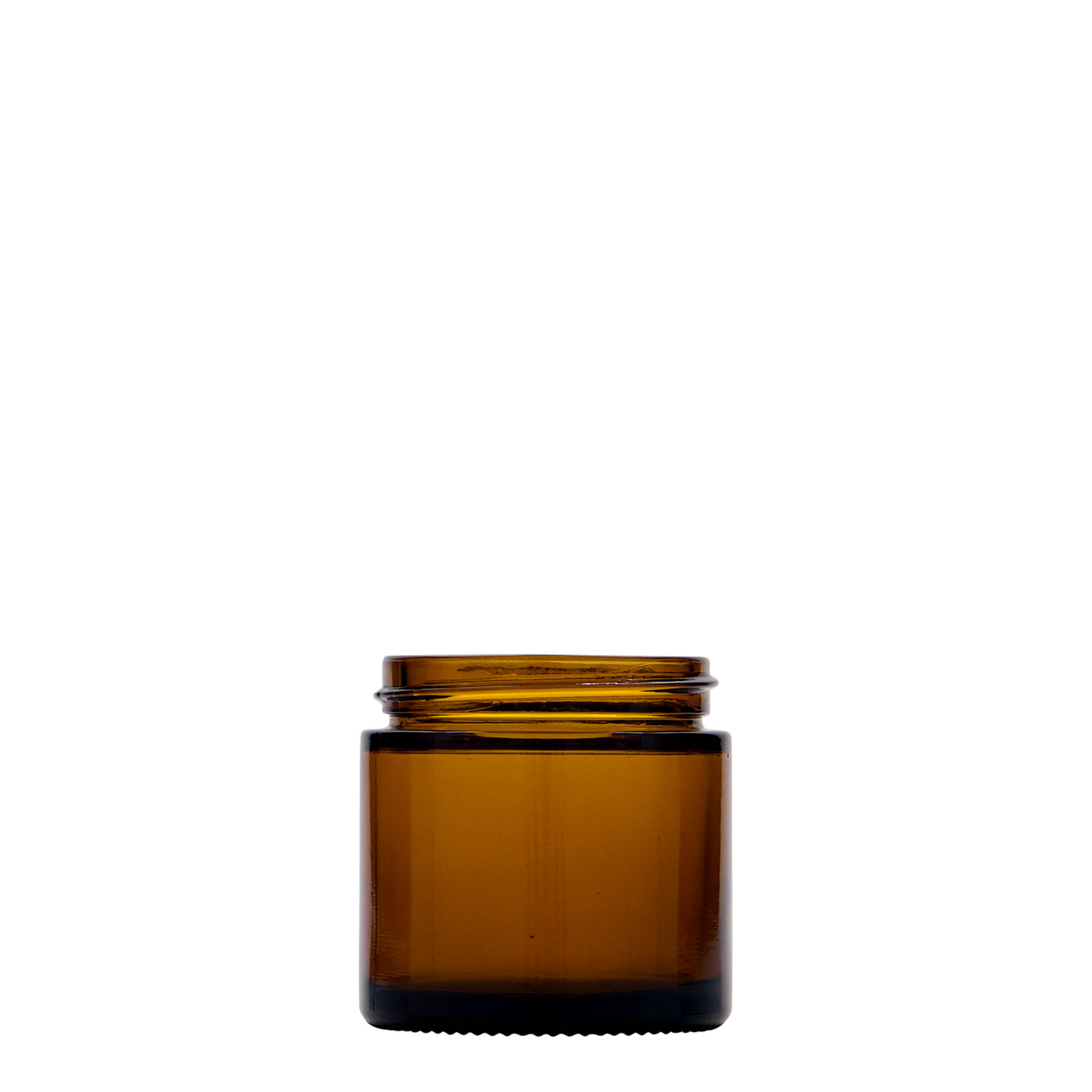 60 ml Tiegel «Brown Line», Glas, braun, Mündung: Schraubverschluss
