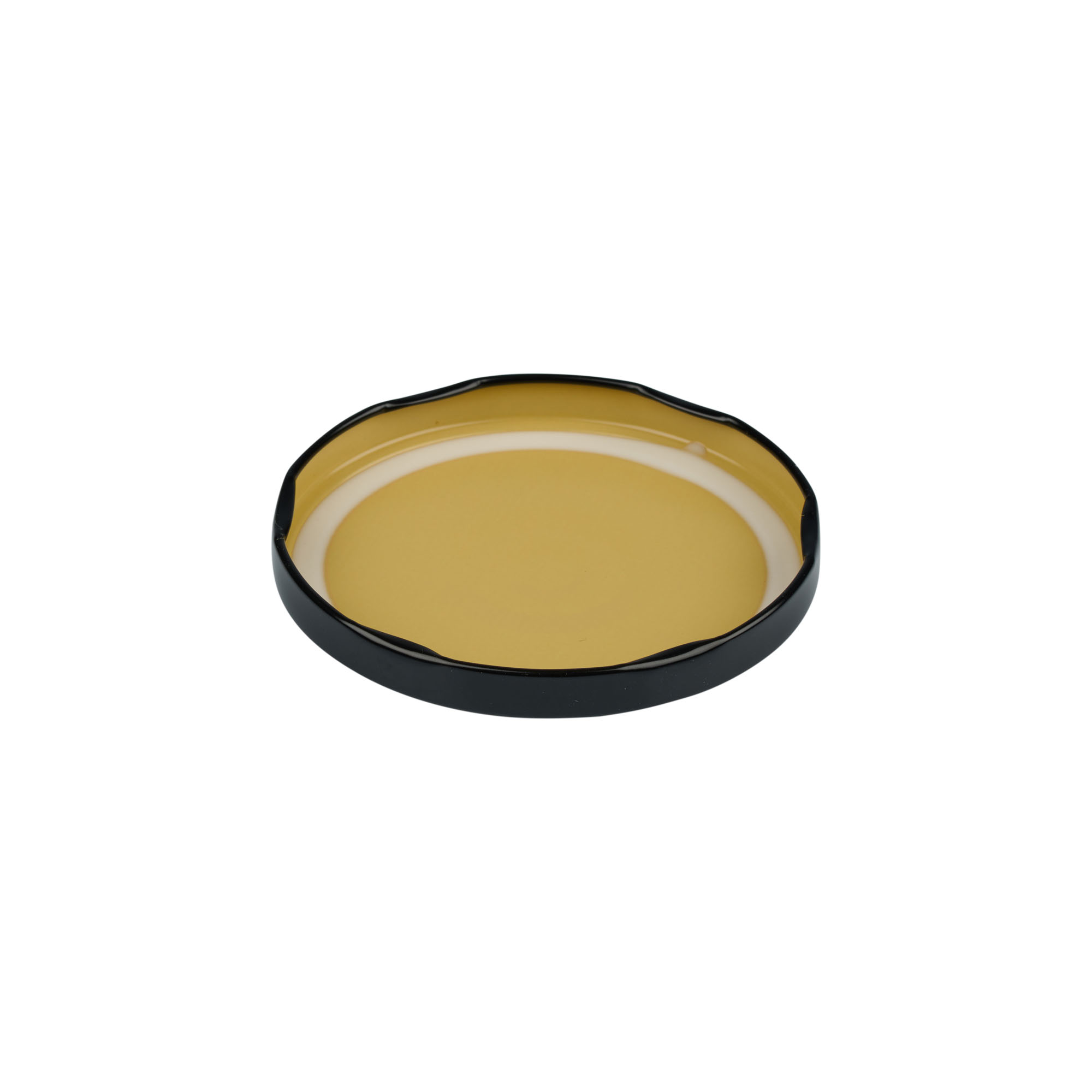 Twist-Off-Deckel, Weißblech, schwarz, für Mündung: TO 82 Twist-Off-Deckel, Weißblech, schwarz, für Mündung: TO 82