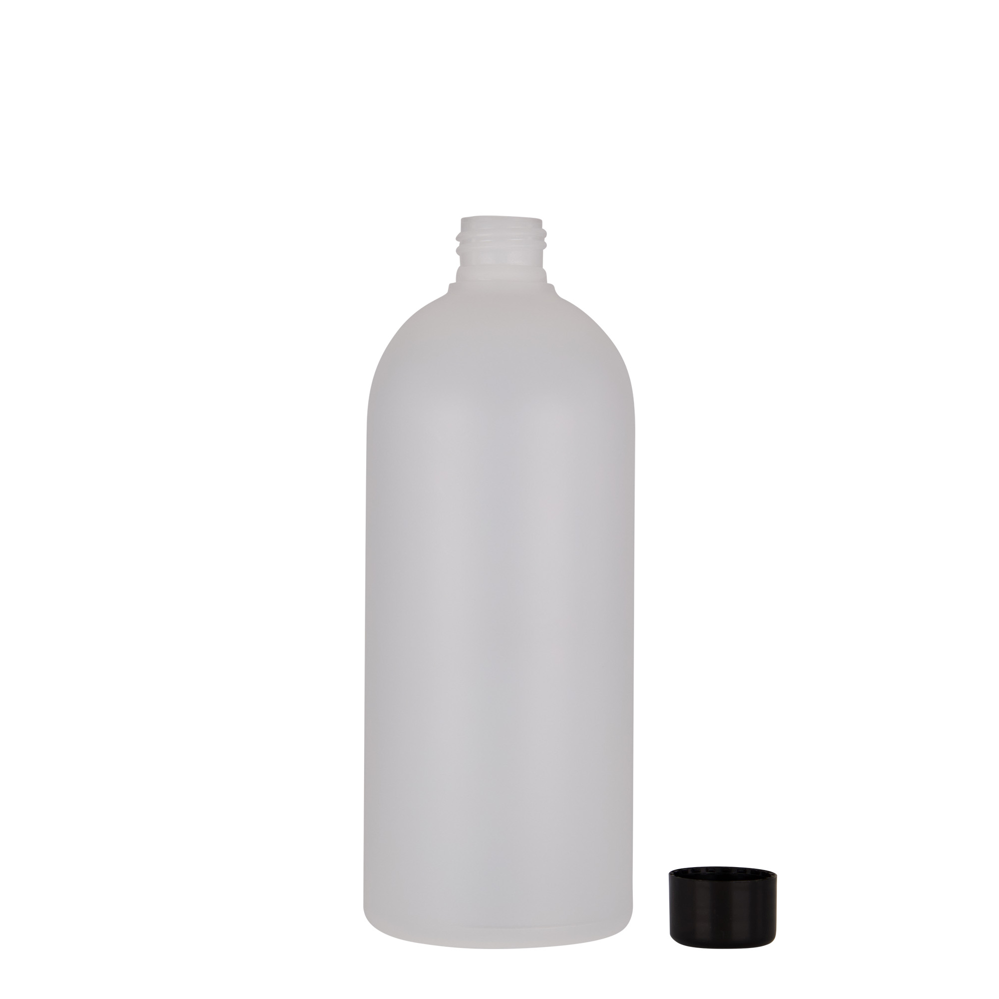 500 ml Kunststoffflasche «Tuffy», HDPE, natur, Mündung:  24/410