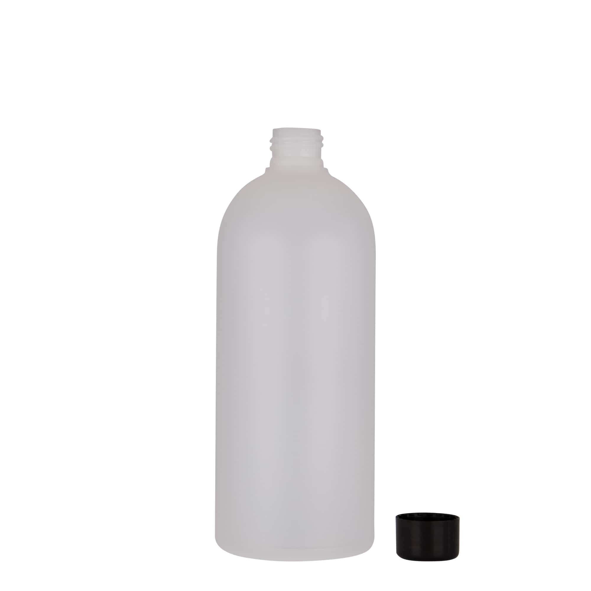 500 ml Kunststoffflasche «Tuffy», HDPE, natur, Mündung:  24/410