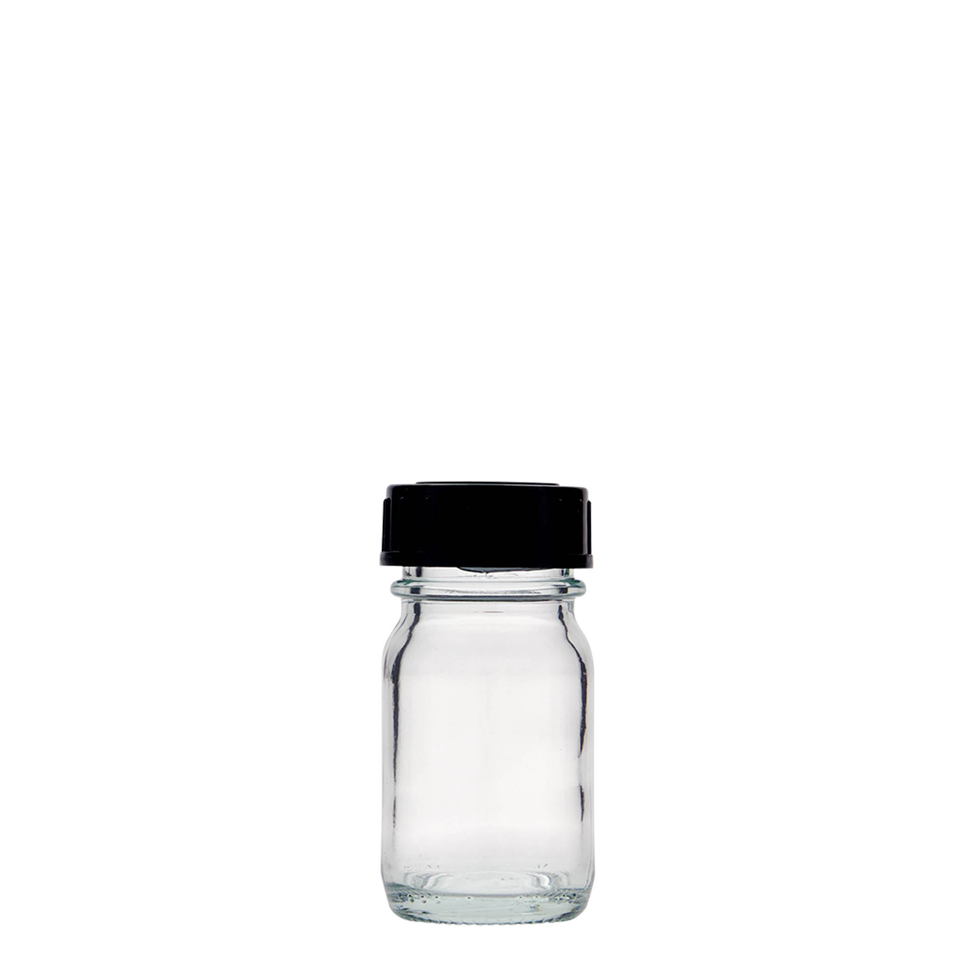 30 ml Weithalsglas, Mündung: DIN 32 30 ml Weithalsglas, Mündung: DIN 32