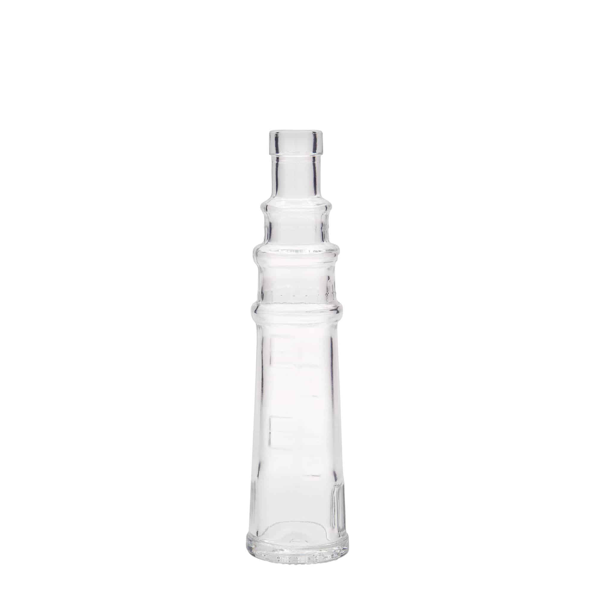 100 ml Glasflasche 'Leuchtturm', Mündung: Kork 100 ml Glasflasche 'Leuchtturm', Mündung: Kork