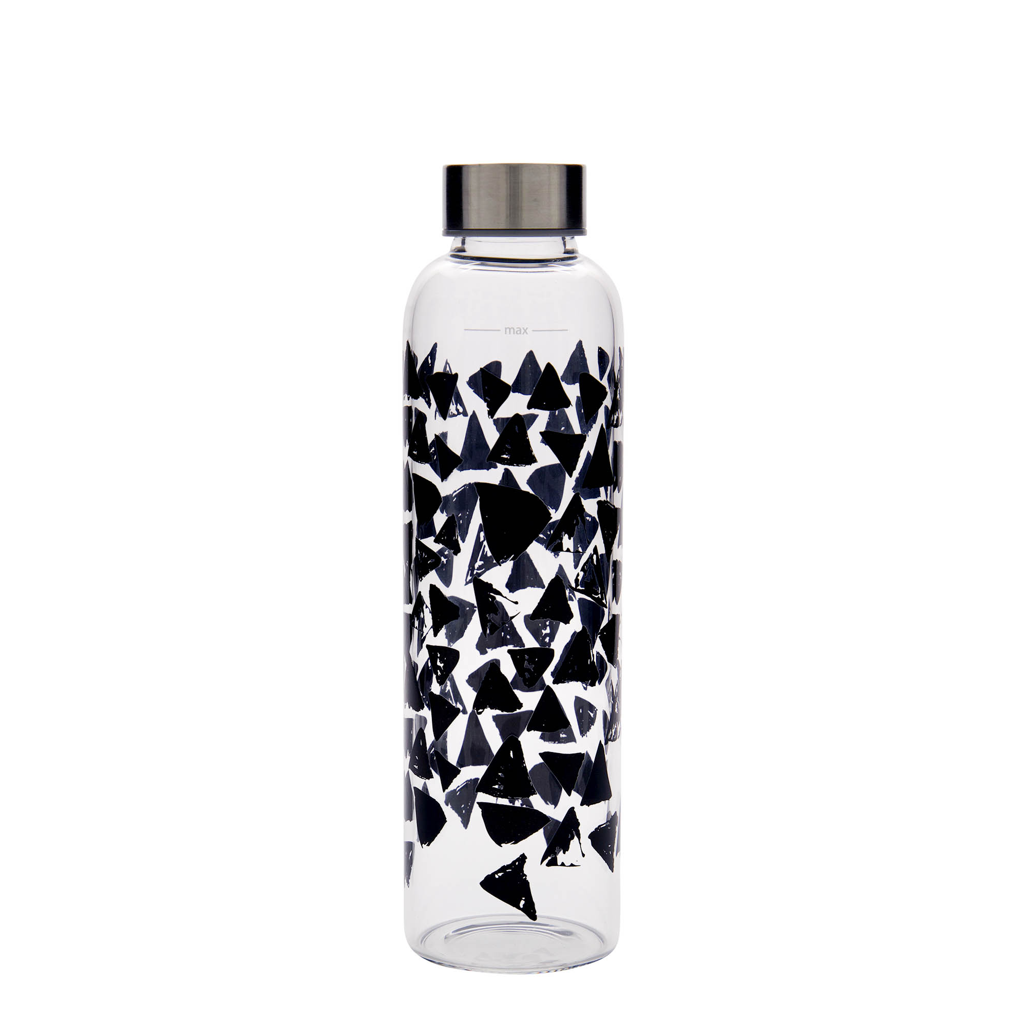 500 ml Trinkflasche 'Perseus - Schwarze Dreiecke', Mündung: Schraubverschluss 500 ml Trinkflasche 'Perseus - Schwarze Dreiecke', Mündung: Schraubverschluss