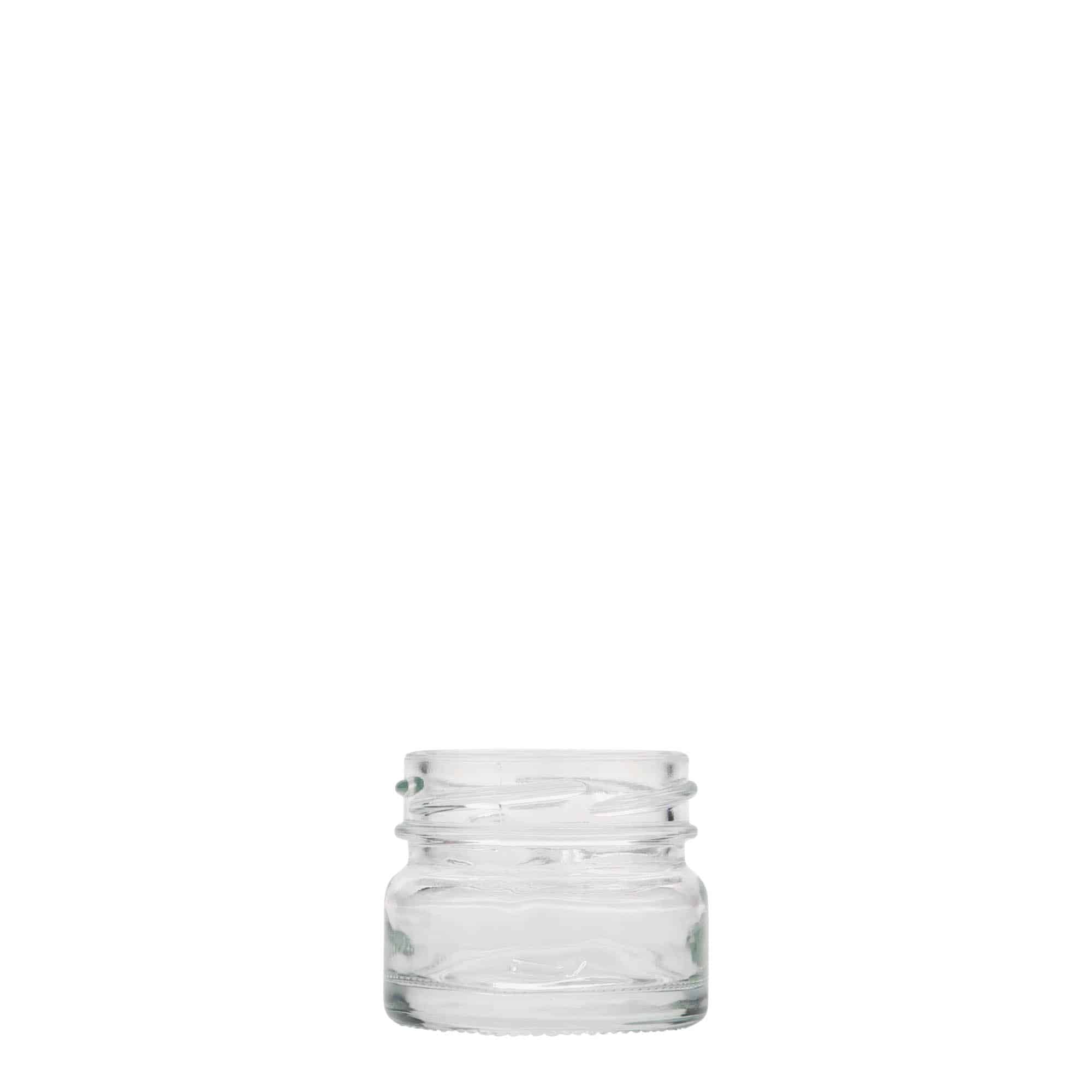 30 ml flaches Rundglas, Mündung: Twist-Off (TO 43) 30 ml flaches Rundglas, Mündung: Twist-Off (TO 43)