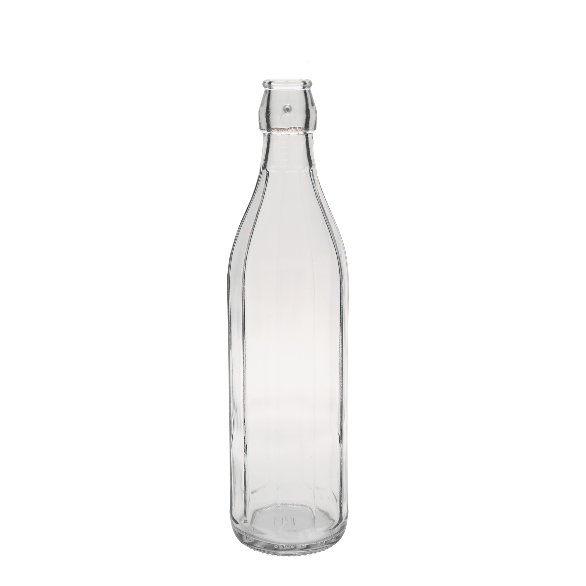 750 ml Glasflasche 'Bravo', zehneckig, Mündung: Bügelverschluss 750 ml Glasflasche 'Bravo', zehneckig, Mündung: Bügelverschluss