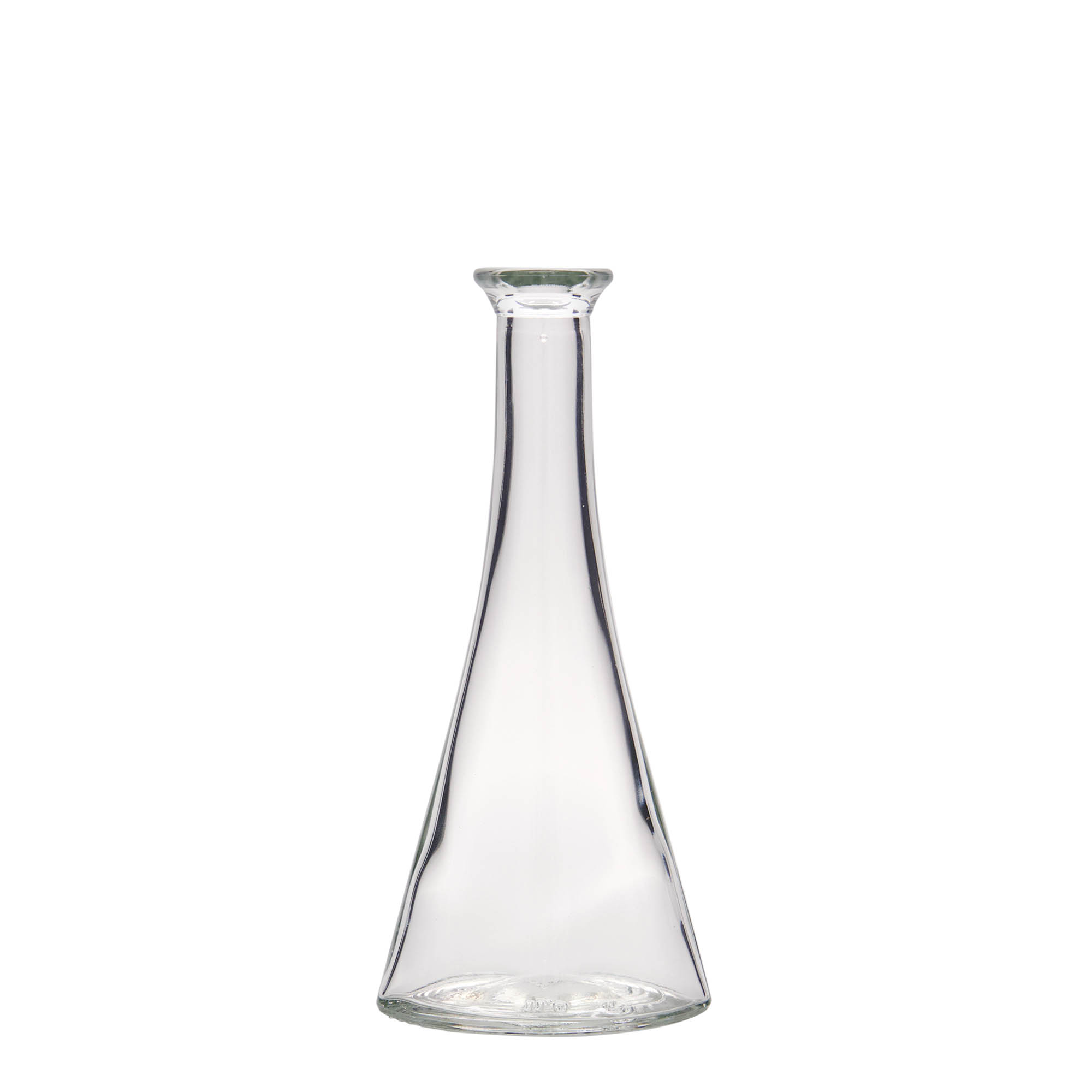 100 ml Glasflasche «Veronica», halbrund, Mündung: Kork