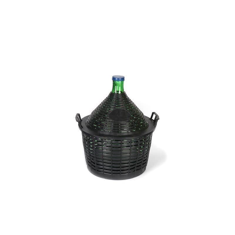 20 l Ballonflasche Enghals, Glas, grün, Mündung: Stülpdeckel 20 l Ballonflasche Enghals, Glas, grün, Mündung: Stülpdeckel