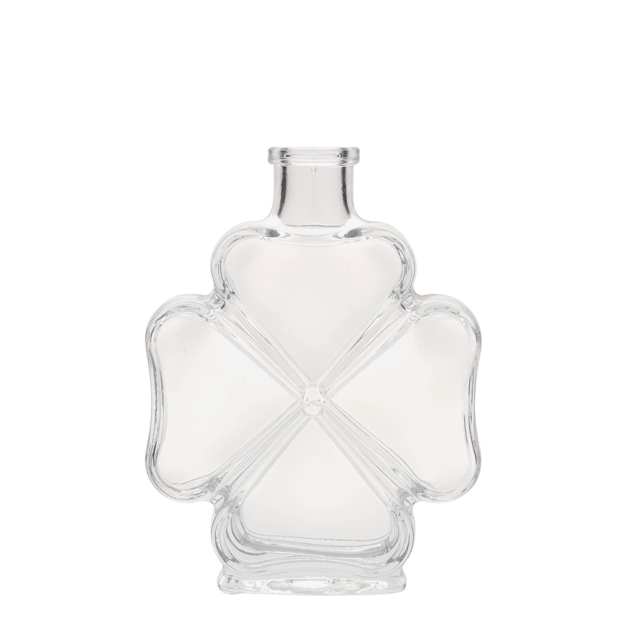 200 ml Glasflasche 'Kleeblatt', Mündung: Kork 200 ml Glasflasche 'Kleeblatt', Mündung: Kork