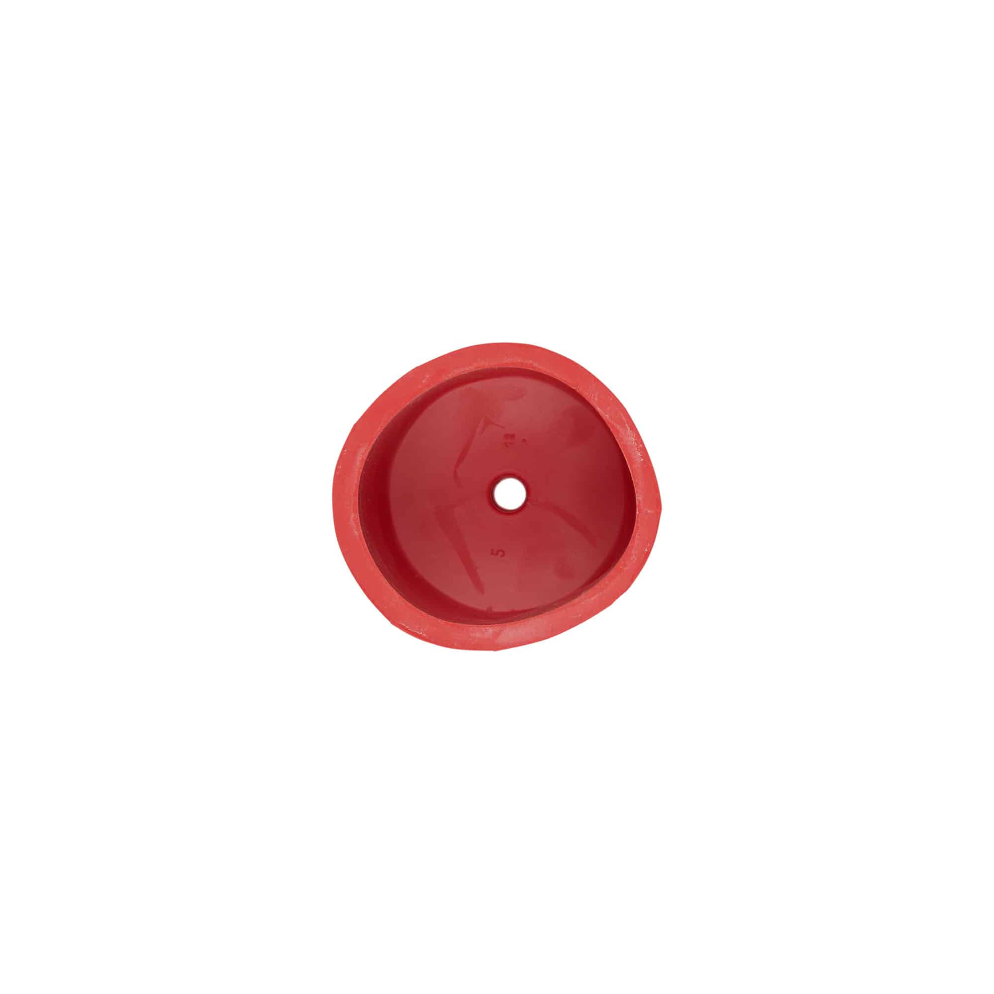 Gärkappe Typ 5, Gummi, rot