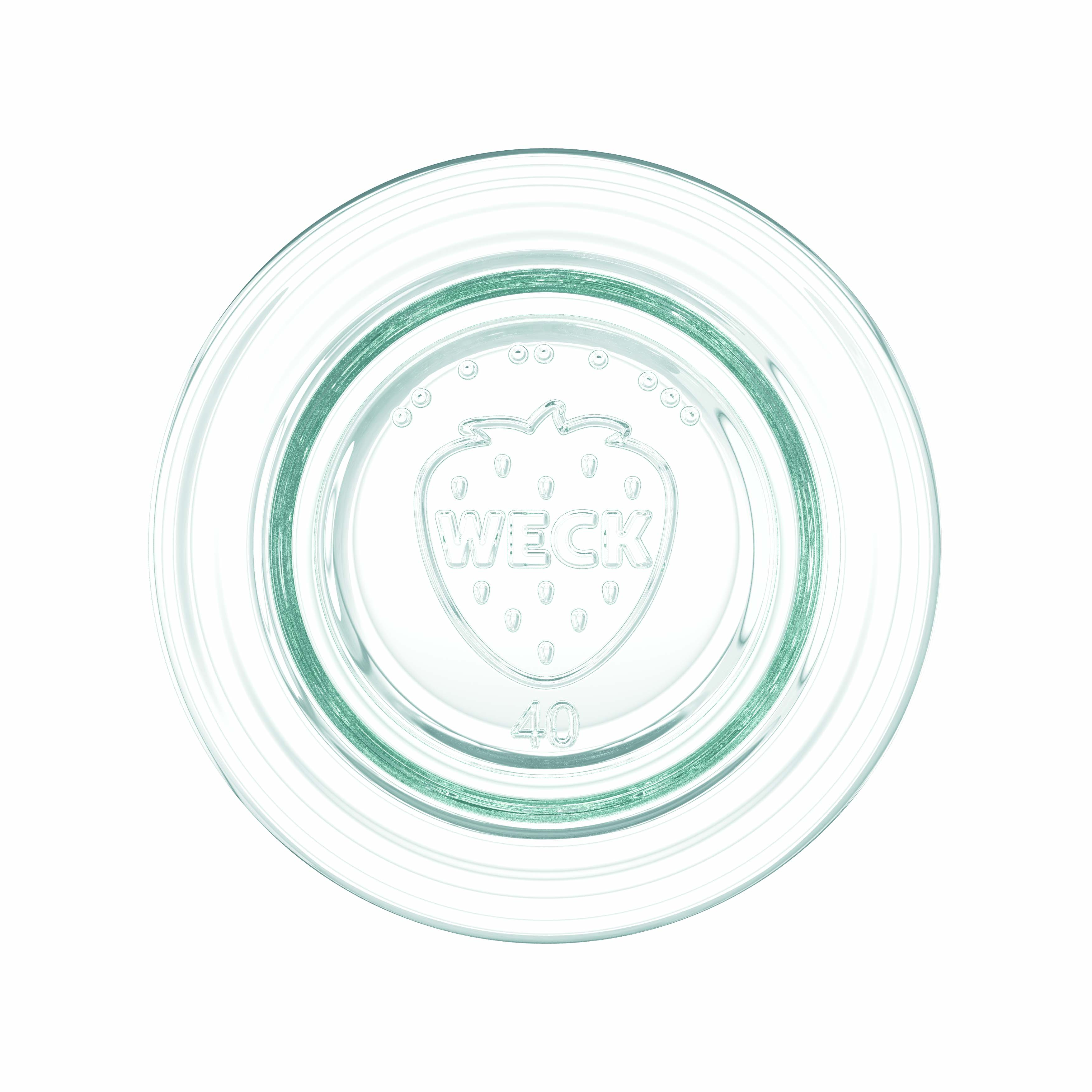 12x 75 ml WECK-Tulpenglas mit Glasdeckel RR 40