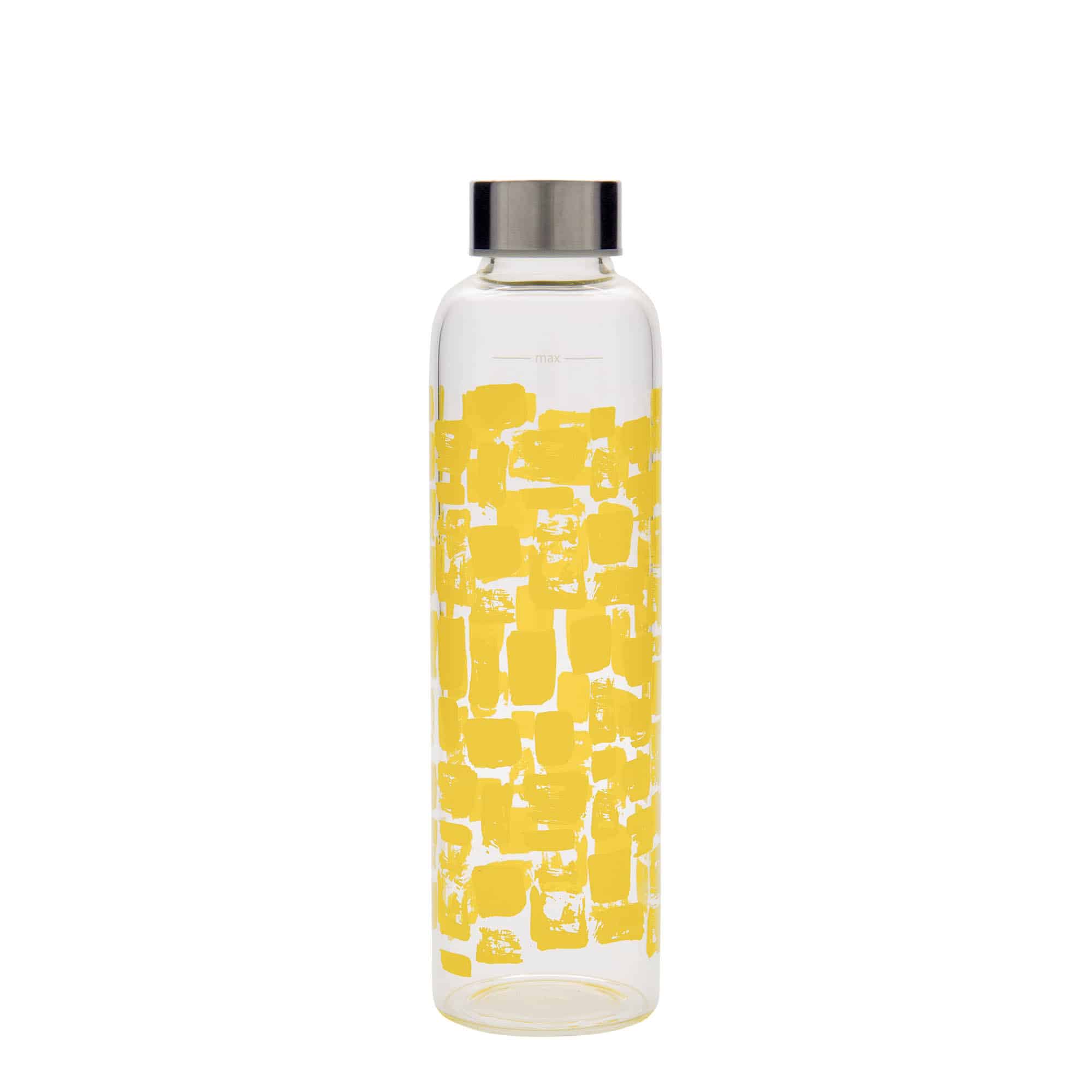 500 ml Trinkflasche «Perseus - Gelbe Rechtecke», Mündung: Schraubverschluss