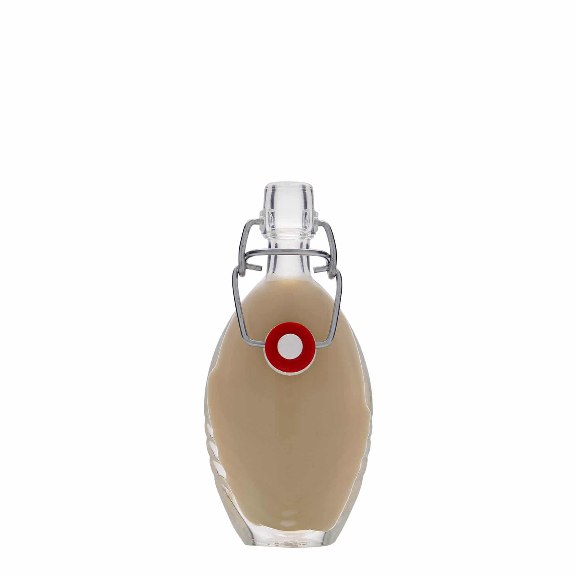40 ml Glasflasche «Florence», oval, Mündung: Bügelverschluss