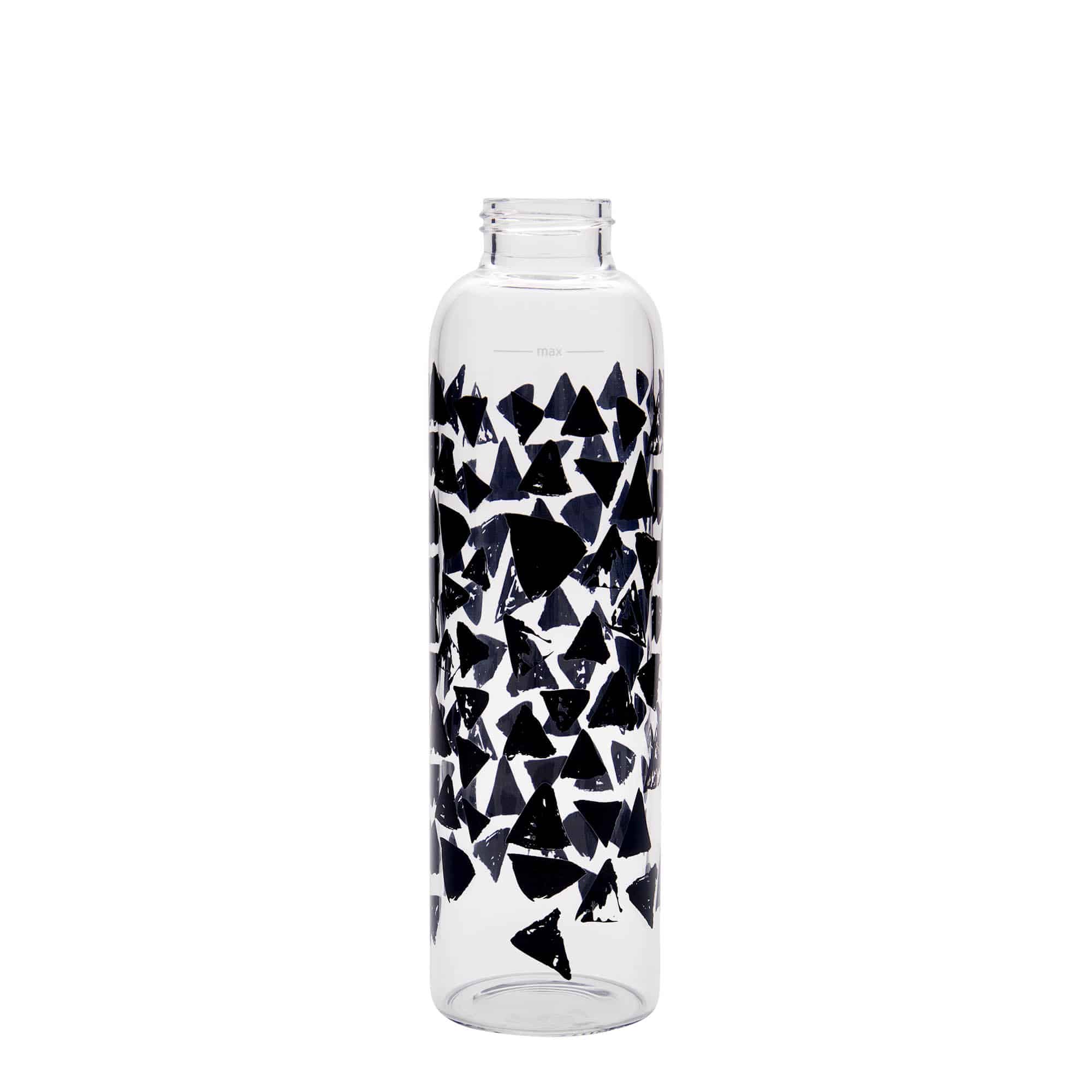 500 ml Trinkflasche 'Perseus - Schwarze Dreiecke', Mündung: Schraubverschluss 500 ml Trinkflasche 'Perseus - Schwarze Dreiecke', Mündung: Schraubverschluss