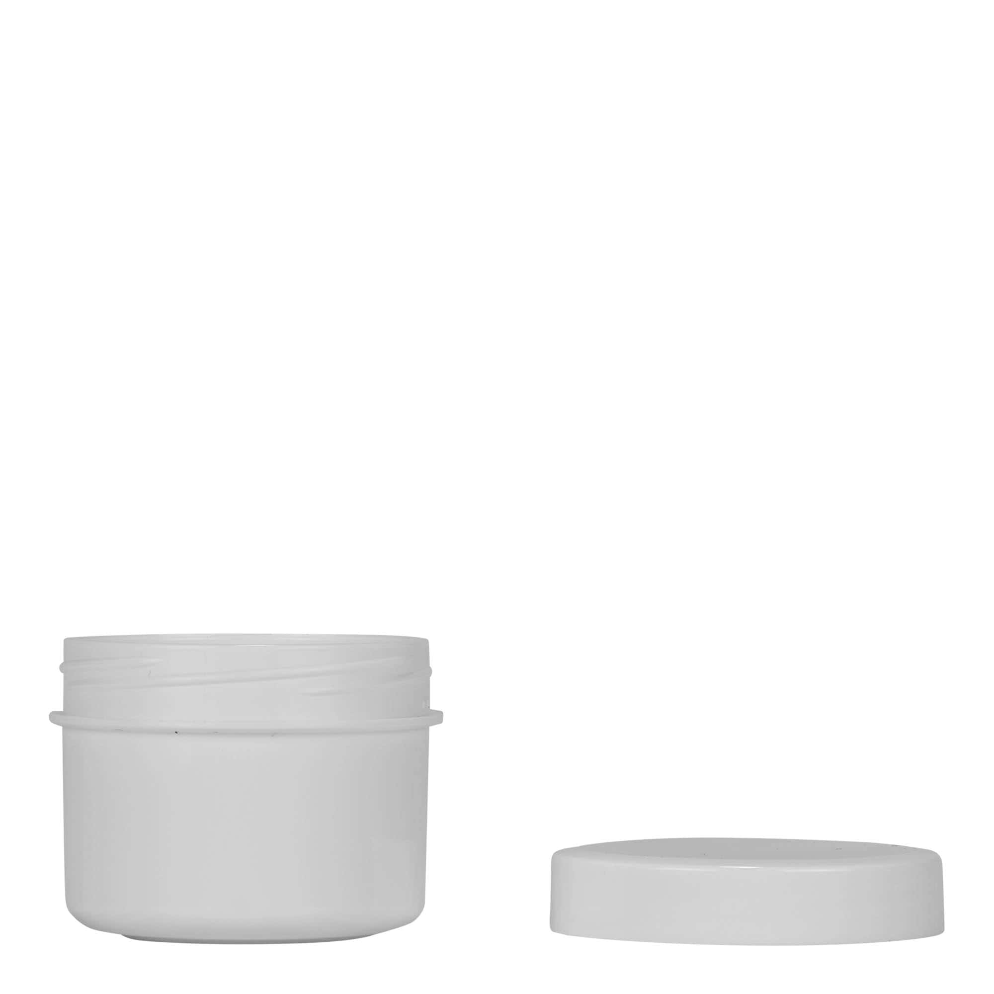 35 ml Kunststoffdose 'White Line', PP, weiß, Mündung: Schraubverschluss