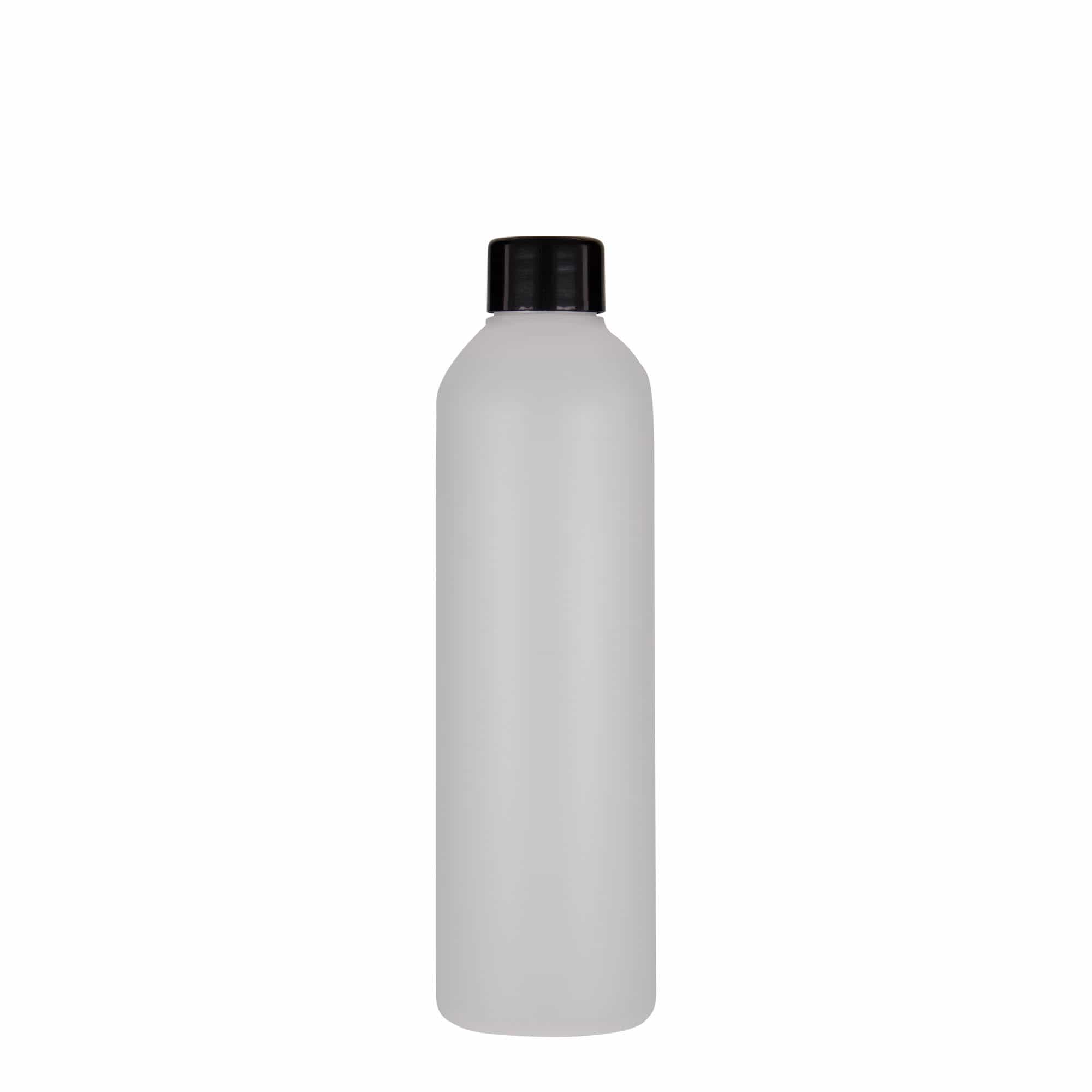 250 ml Kunststoffflasche «Tuffy», HDPE, natur, Mündung:  24/410